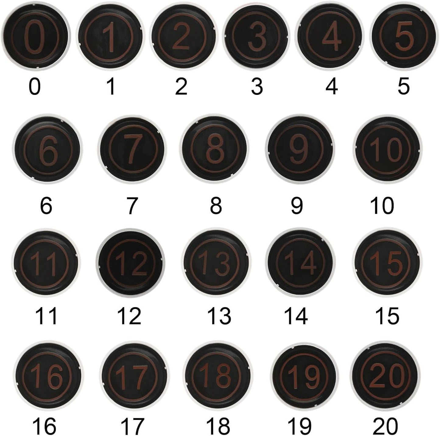 PATIKIL Number Stamps Self Inking, Numeral 11 Number Stamp Teacher Stamp Initial Stamp Ink Stamp for Class Notebook Scrapbooking DIY Craft Style 2, Red Ink