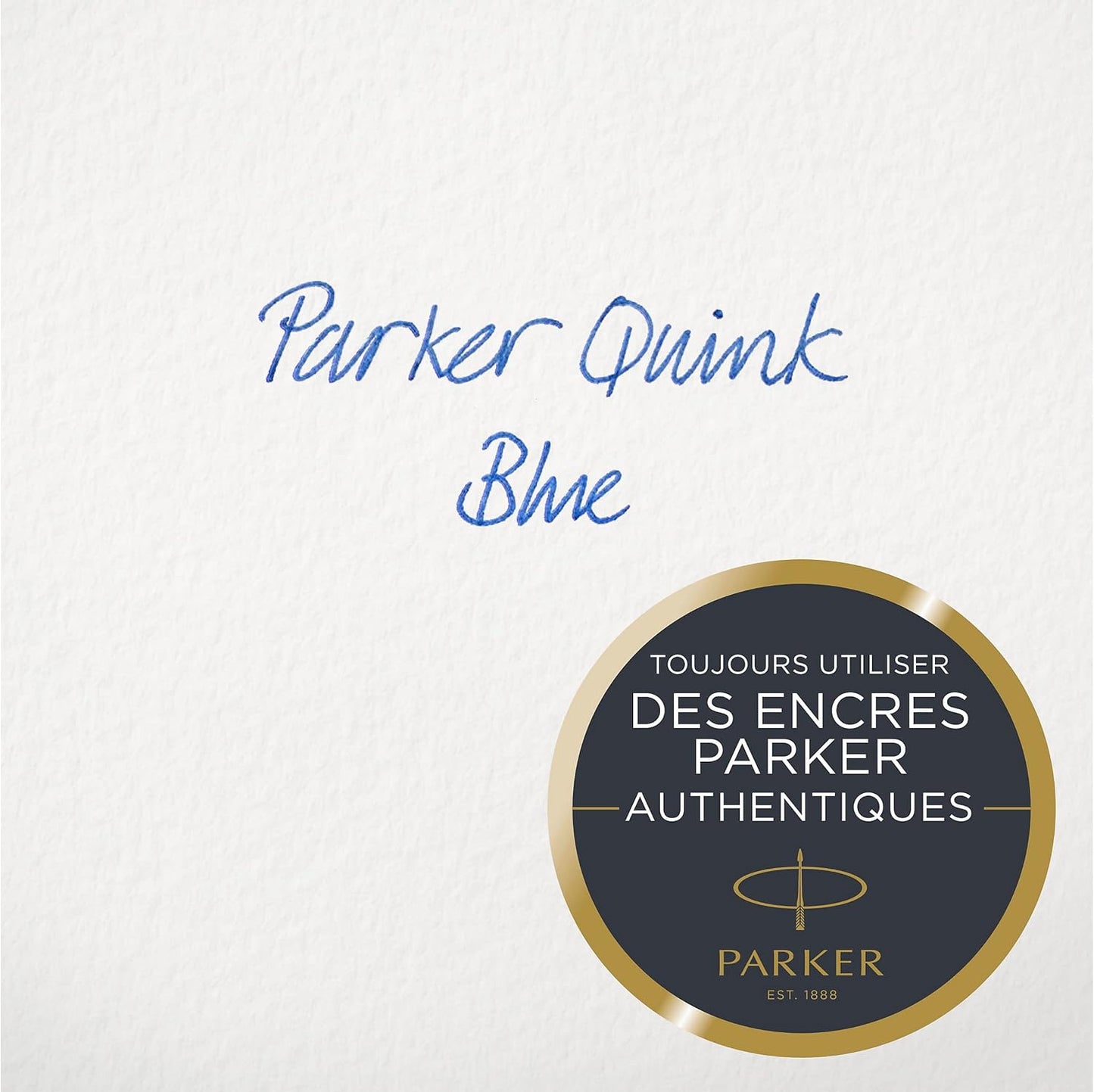 Parker Fountain Pen Ink Bottle | Washable Blue QUINK Ink | 57 ml Fountain Pen Refill