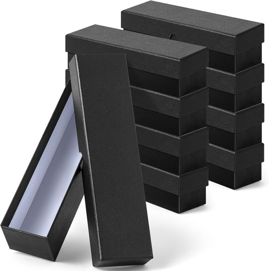 Teling 8 Pcs Coin Storage Box 2x2inch Flip Holders Collectors Coin Supplies Holders for Cents Collection Cardboard (Black)