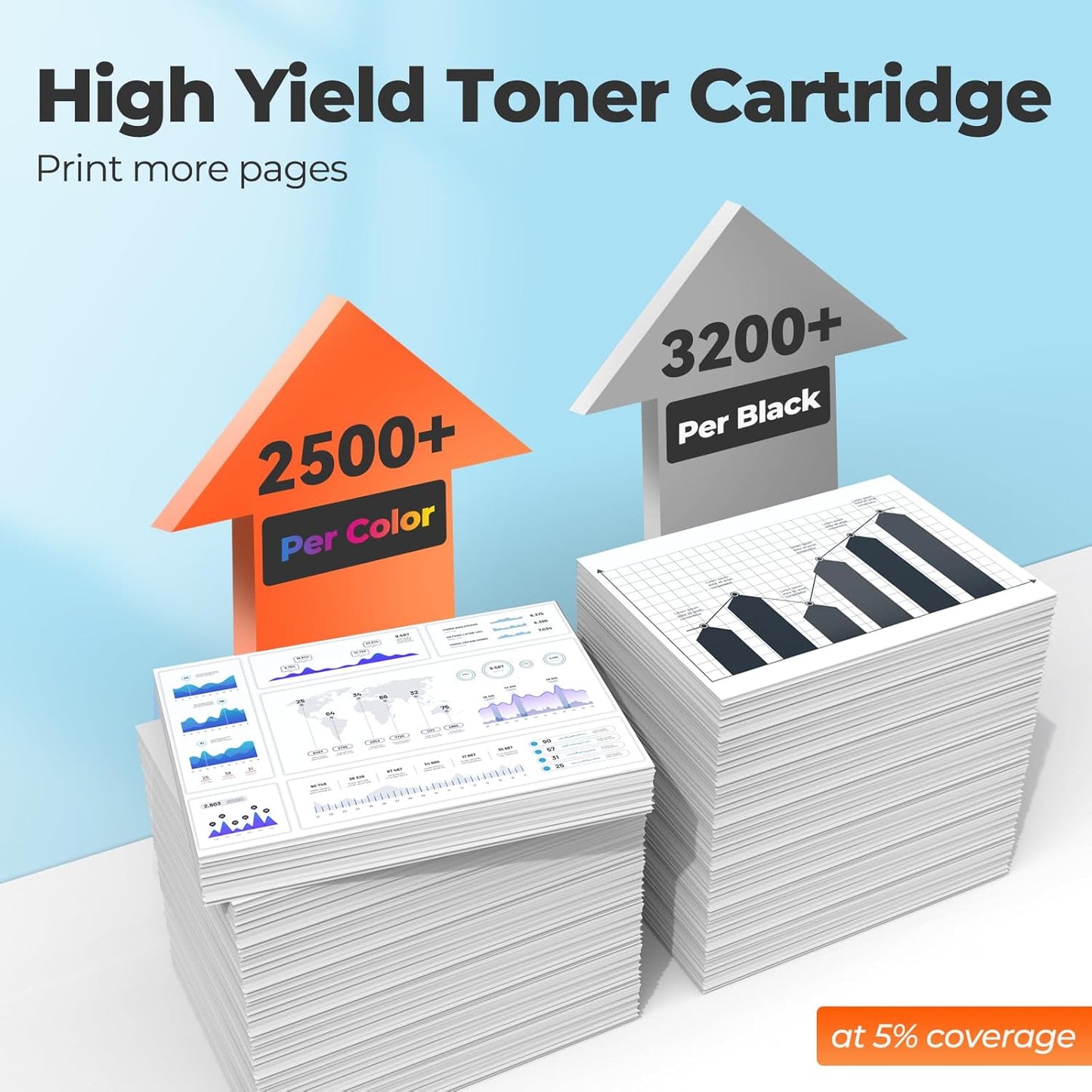 218X Toner Cartridges 3301fdw 3201dw for HP 218X 218A toner Cartridge 4 pack, 3301fdw 3201dw 3301sdw Toner Cartridge, HP218X HP218A 218 Toner for Color Laser Jet Pro MFP 3301fdw 3201dw 3301sdw 3301cdw