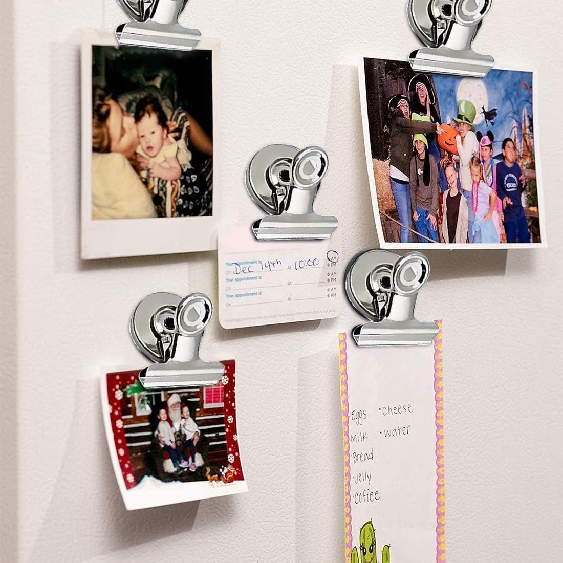 VNDUEEY 50Pack Fridge Magnets Refrigerator Magnets, Magnetic Clips Whiteborad Magnets Strong Magnet Clips - Perfect Office Magnet
