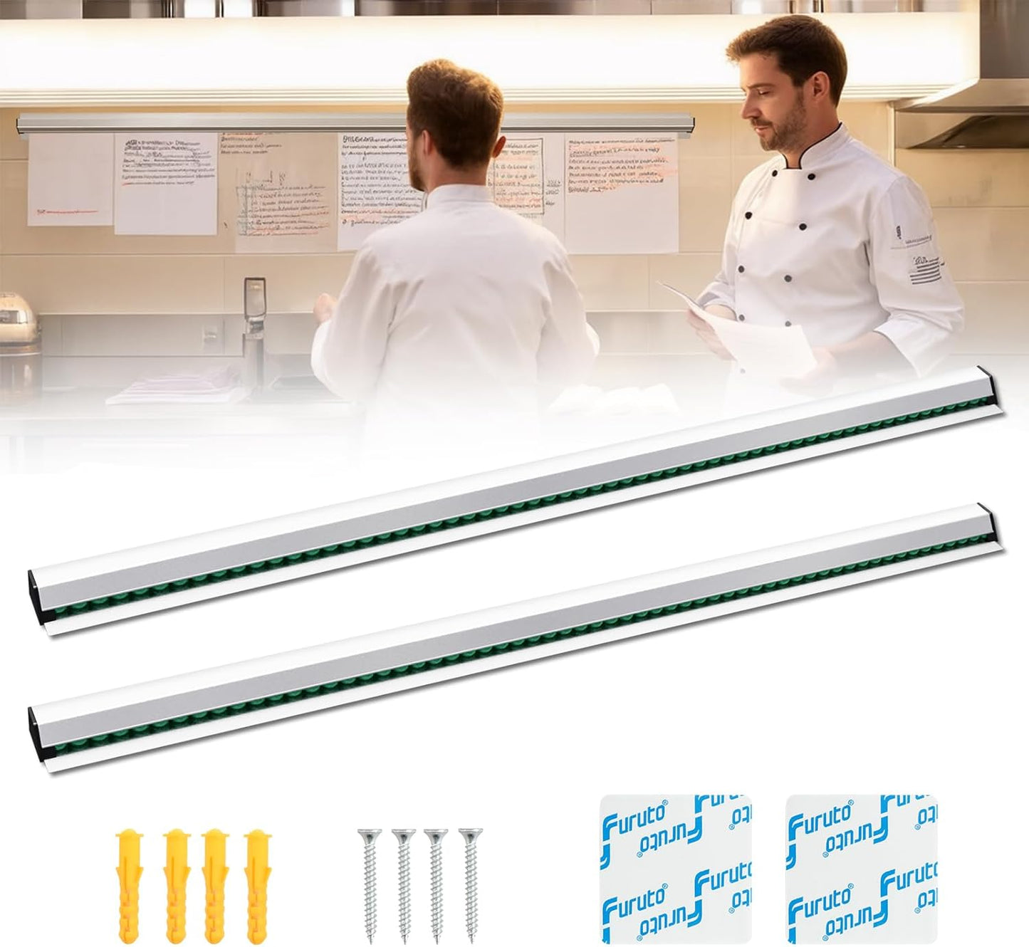 Irenare Ticket Holder - 60 Inch, 2 Pcs Restaurant Order Display Rack