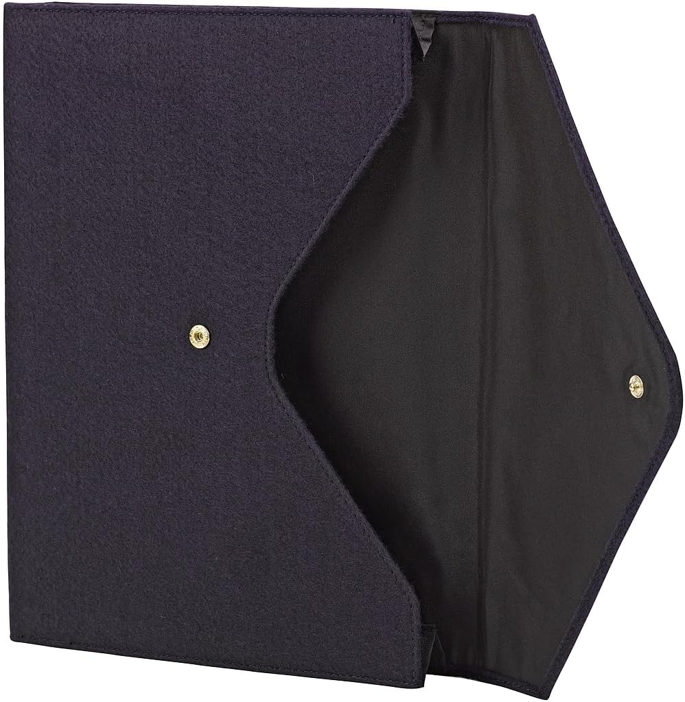 Smead Cloth Expanding File, 2" Expansion, Snap Closure, Letter Size, Navy (70922)