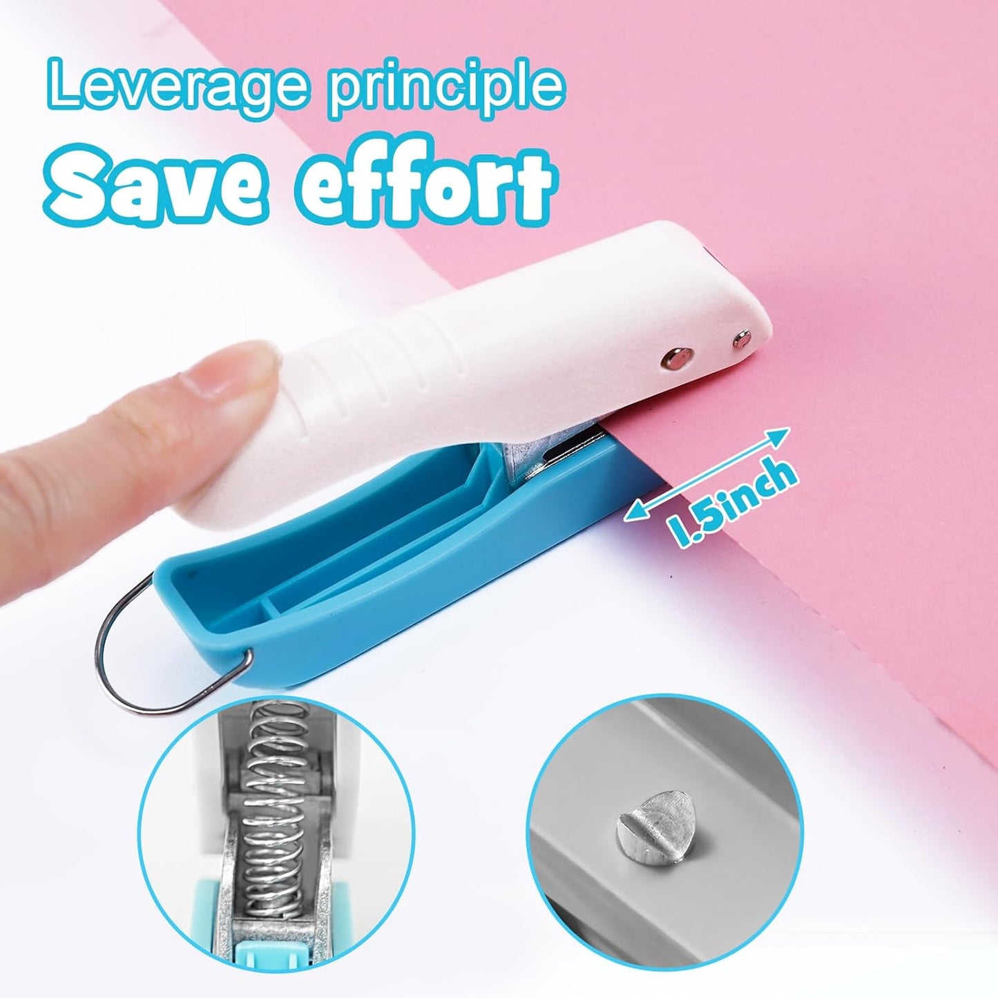 UCEC Star Hole Punch 1/4 Inch Single Puncher, Paper Punches for Crafting, Mini Hole Puncher for DIY Scrapbook Tool, Crafts, Foldable Save Storage Space Small Star Shaped Hole Punch (2 Pack)