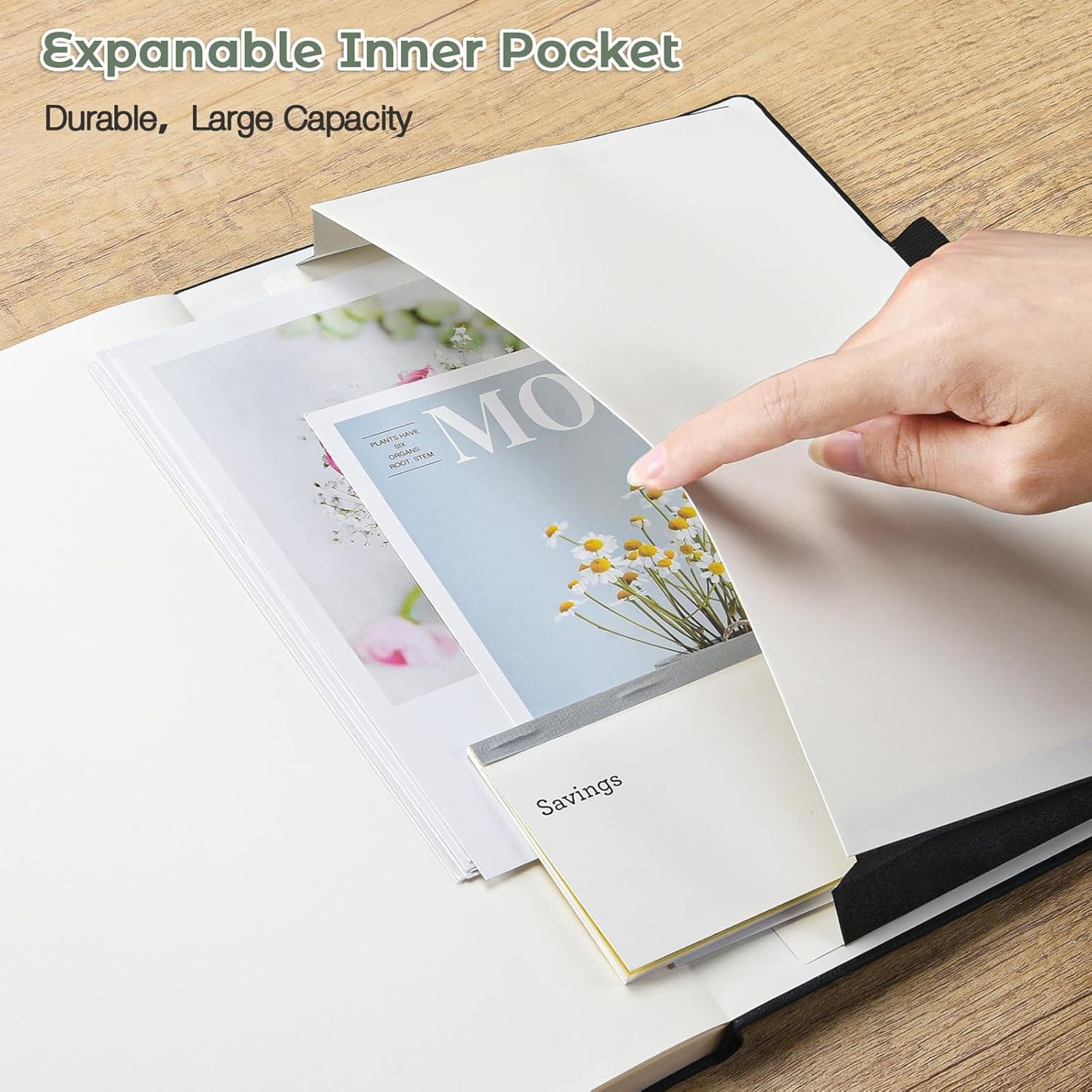 Graph Paper Notebook, Hardcover Notebook 8.5 x 11, Grid Notebook Journal for Women, Men, Large Leather Journals for Writing, Thick Paper, A4 Notebooks for Work, School Supplies, Engineering Olive
