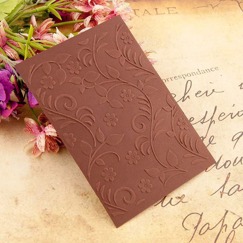 8Pcs Flower Leaf Butterfly Plastic Embossing Folder DIY Craft Template Molds Stamp Stencils Scrapbook Paper Cards Photo Album Making Tools Embossing Folders Handmade Art Craft Supplies Decorating Mold