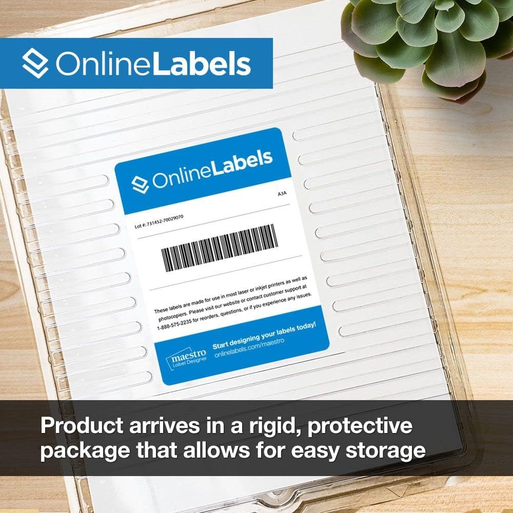 8.5 x 11 Waterproof Crystal Clear Gloss Sticker Paper (Laser Printers Only) - 1000 Sheets - Full Sheet Labels - OnlineLabels