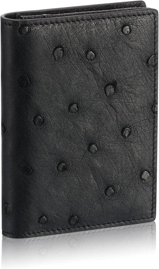 Leather Business Card Case Holder for Men & Women, Italian Calfskin