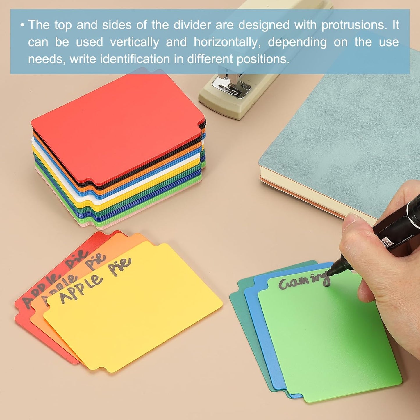 PATIKIL Trading Card Dividers, 100 Pcs Index Card Football Card Sorter Storage Boxes Organizer Tray Accessories for Sports Game Baseball Card, Grass Green
