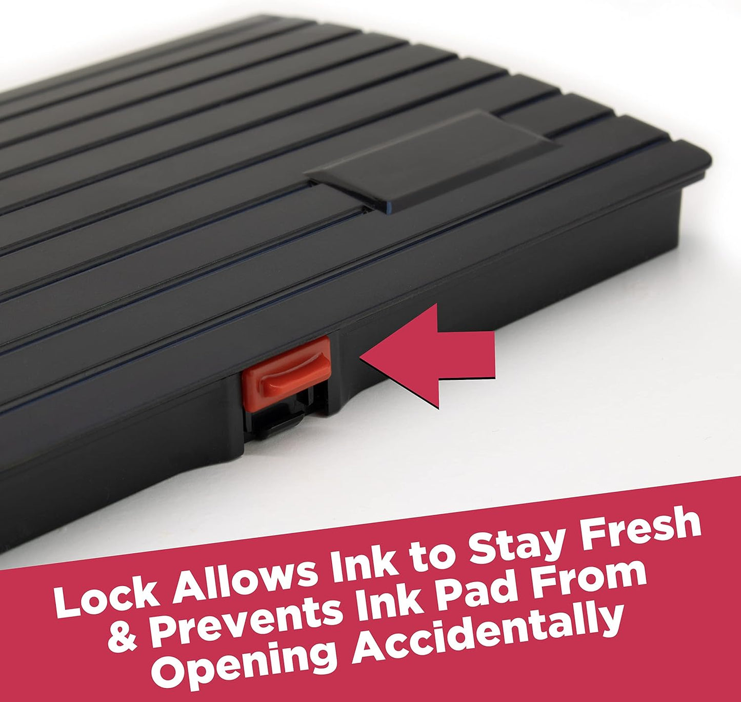 Large Premium Purple Ink Stamp Pad - 5" by 7" - Quality Felt Pad