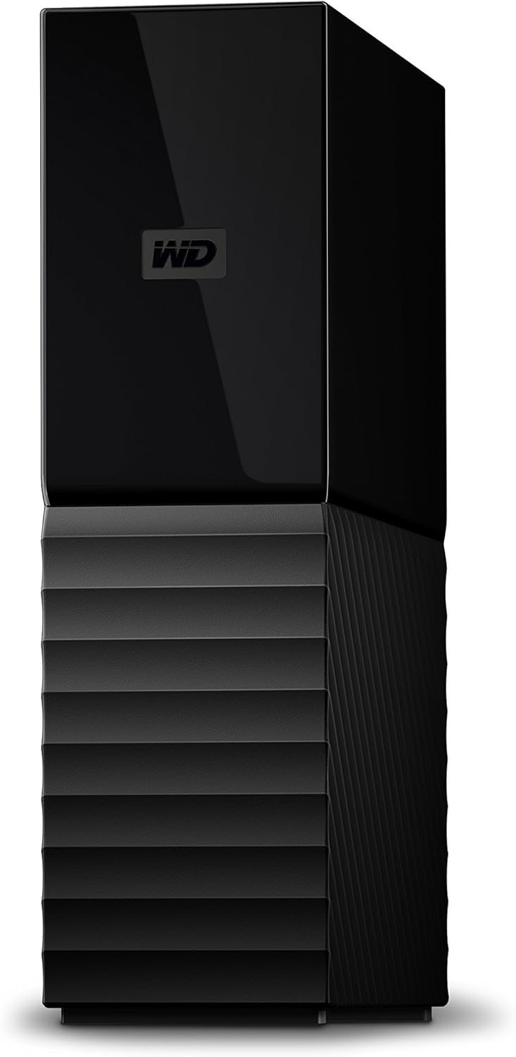 WD 12TB My Book Desktop External Hard Drive, USB 3.0, External HDD with Password Protection and Auto Backup Software - WDBBGB0120HBK-NESN