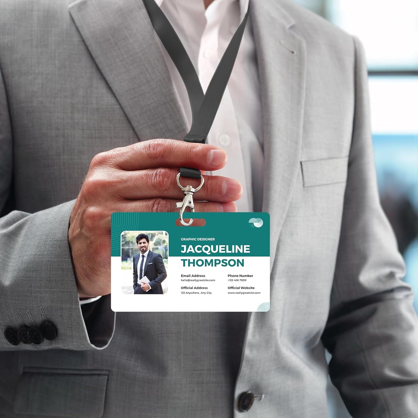 Custom Id Badge Custom Id Card Identification Badges Customizable Personalized Name Badge Customize Name Tag Photo Logo Employee Work Office Volunteer Customized Personal (Vertical-7)