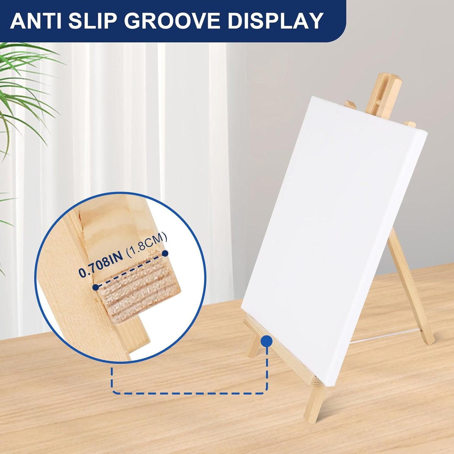 ESRICH 15pcs 17 Inch Tabletop Easels, Easel Stand for Painting,Tripod, Painting Party Easel, Kids Student Desktop Easel for Painting,Paint Easel for Canvas Painting