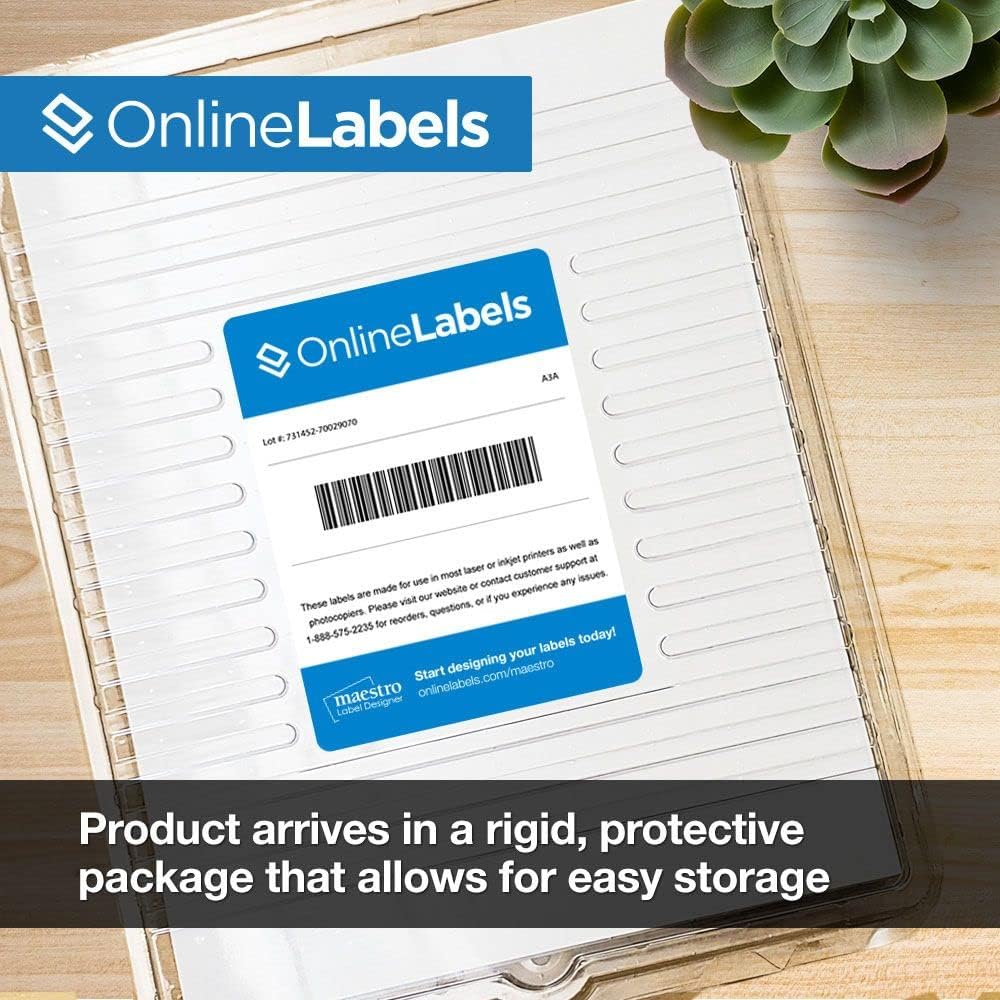 8.5 x 11 Clear Frosted Matte Sticker Paper (Inkjet Printers Only) - 10000 Sheets - Full Sheet Labels - OnlineLabels