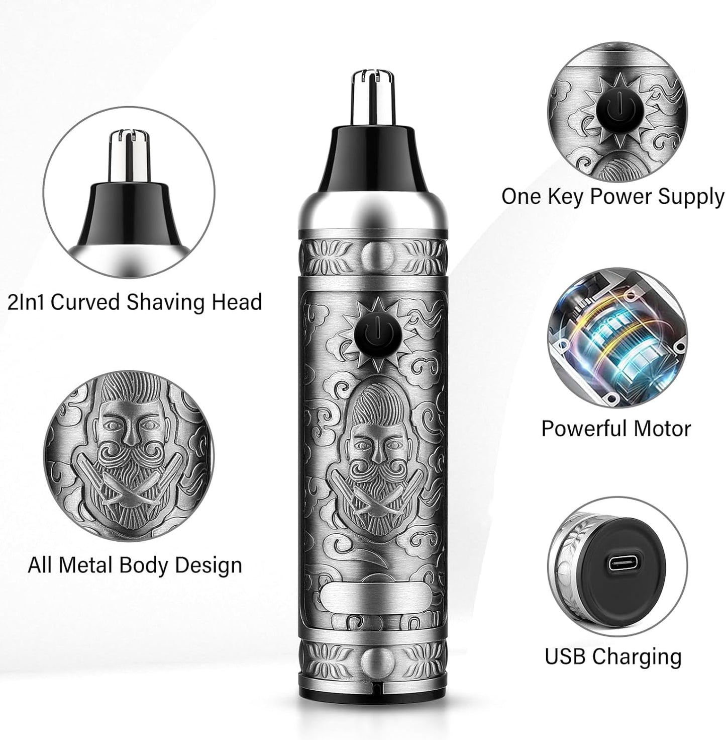 GSKY Professional Hair Clippers, Men's Beard Trimmer & Grooming Kit with Electric Razor, Clippers & Trimmers Set, Hair Cutting Machines