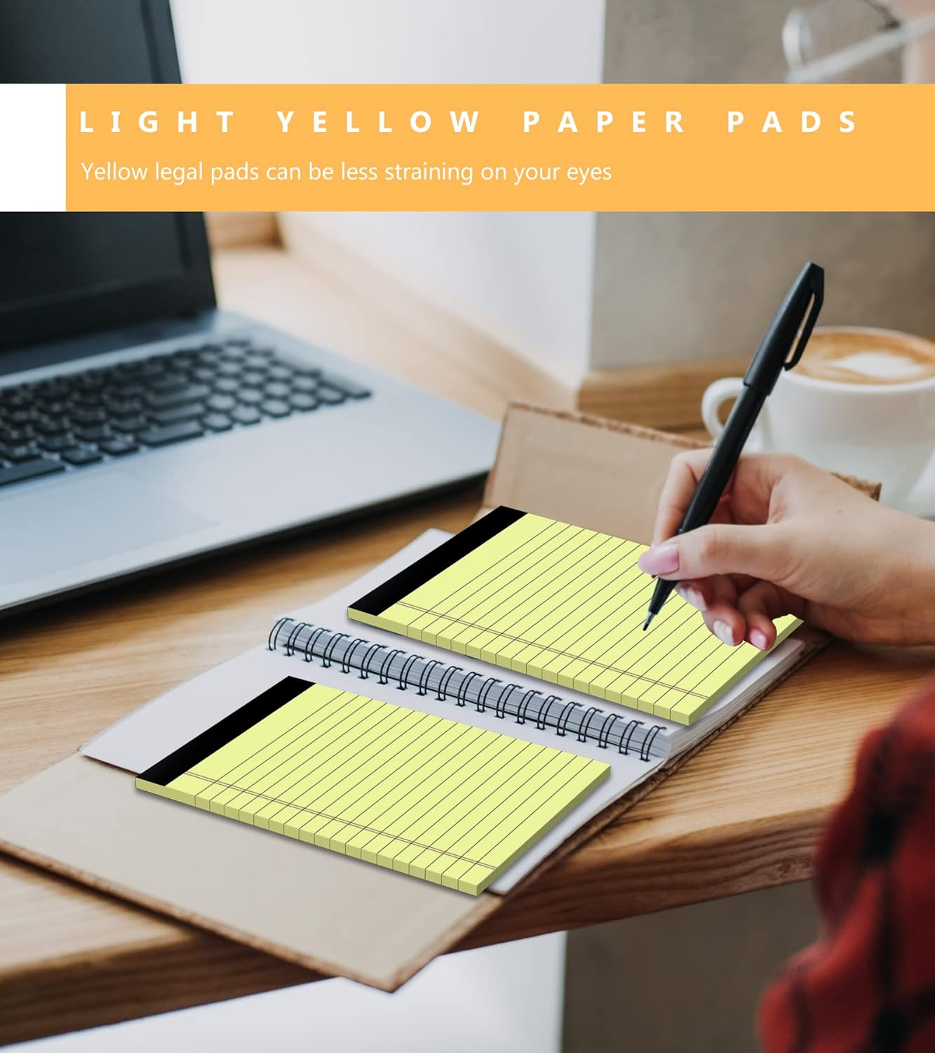 Yellow Note Pads, 12 Pack Legal Pads 4x6 Inch, Notepad of Lined Paper, Perforated Notepads, Pocket Writing Pads for Grocery List Shopping List, Memo Pads Scratch Pads for Daily Planning, 30 Sheet/Pad