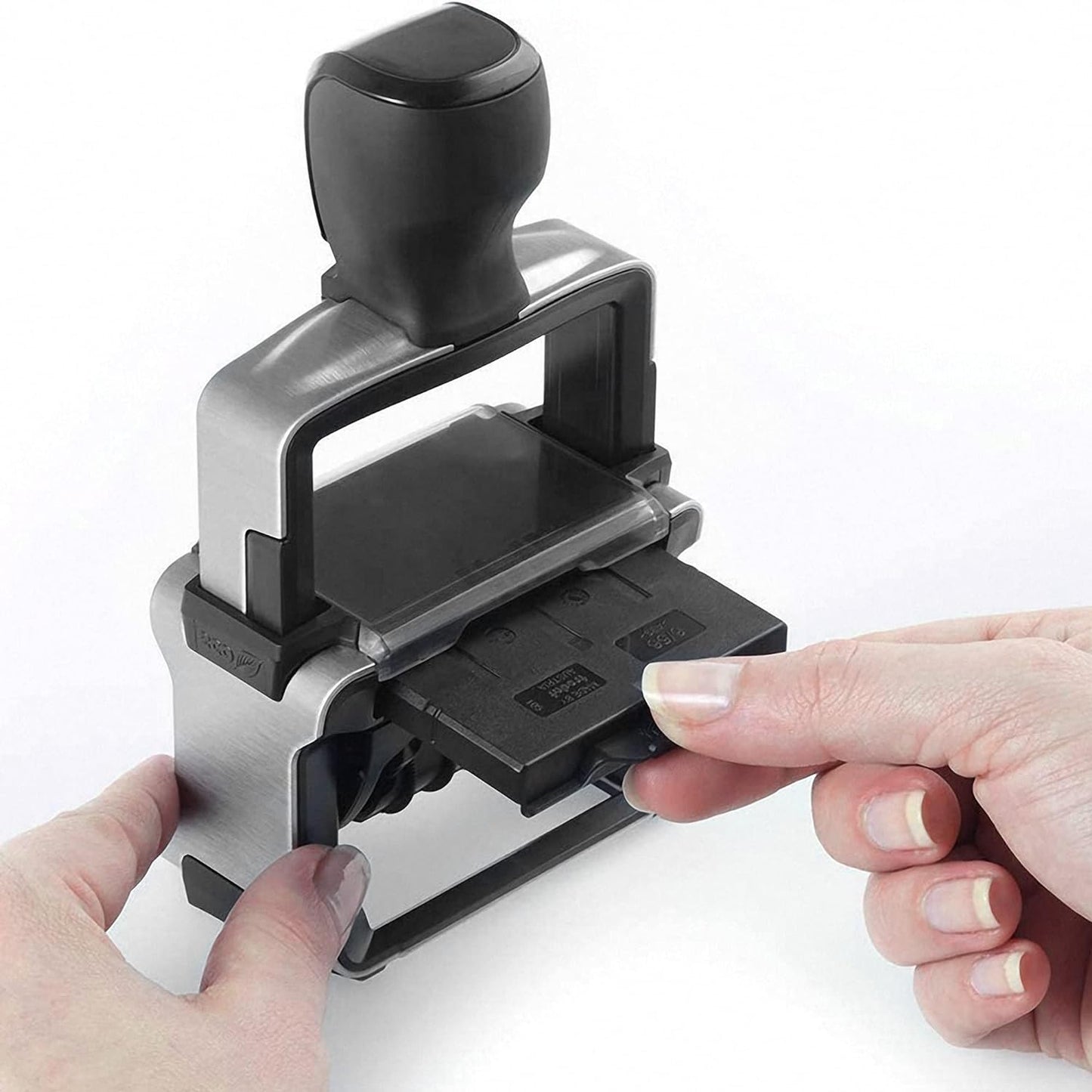Rubber Stamp Creation Heavy Duty Numberer, 10 Digit Self-Inking Numbering Stamp 5mm Character Height Purple