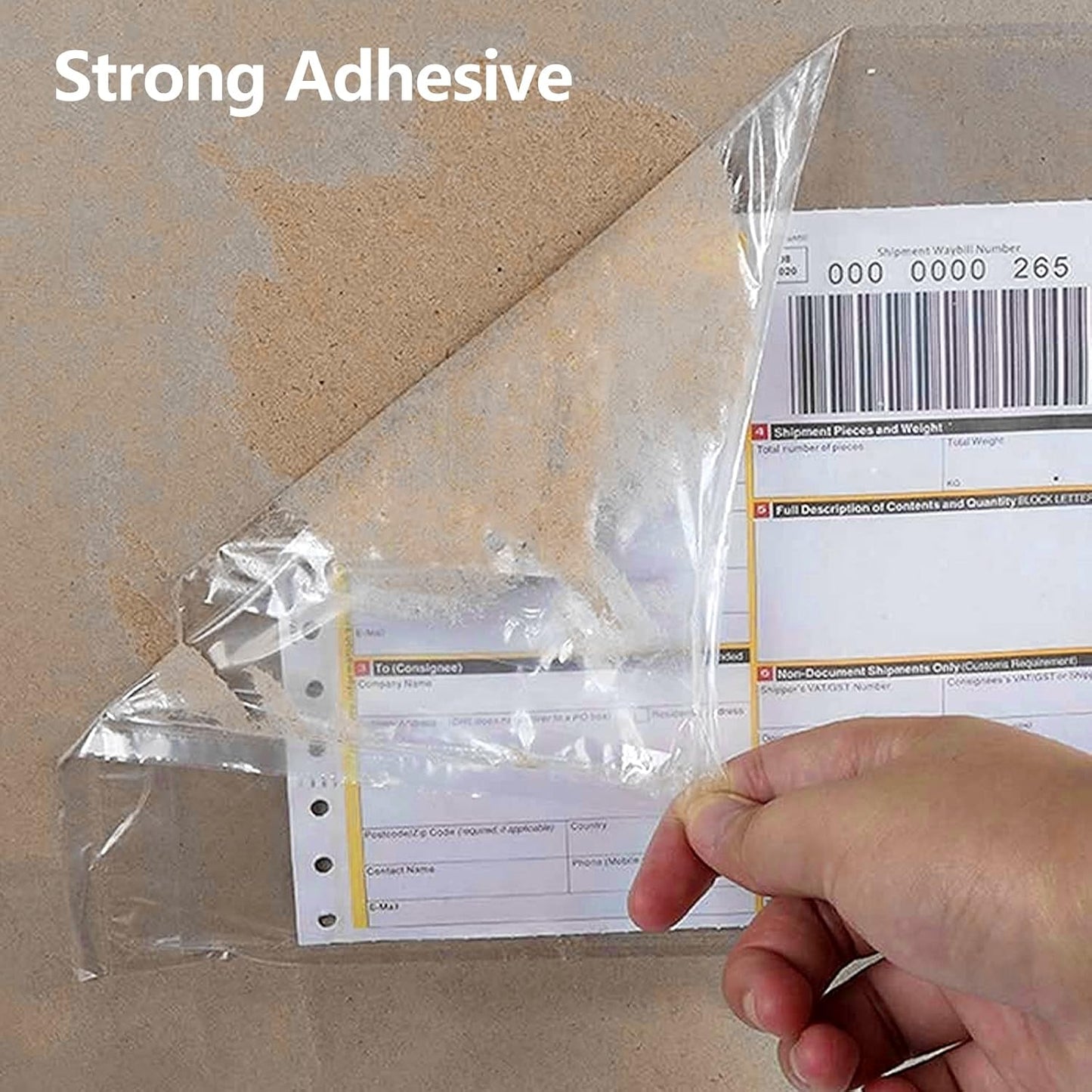 RyhamPaper Packing List Envelopes, Clear 7.5" x 5.5" Self Adhesive Shipping Labels Envelope Pouches (500 Pack)