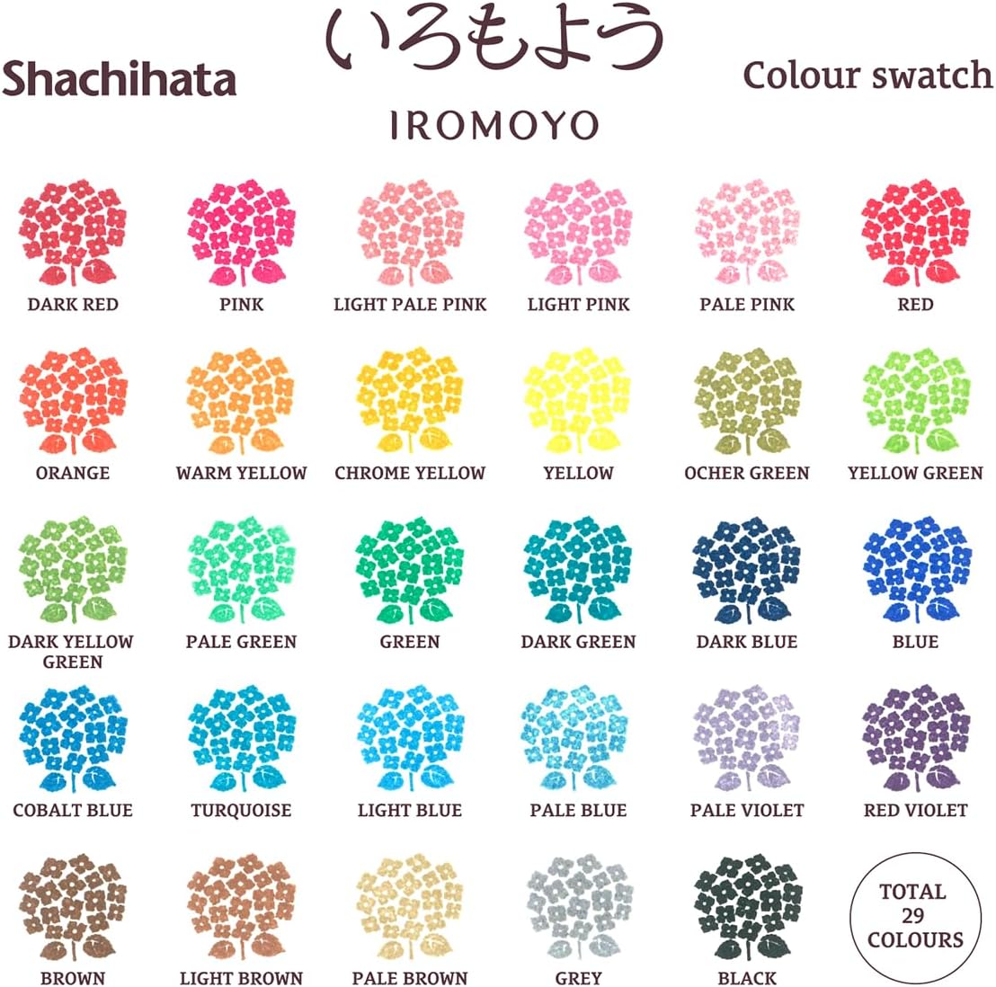 IROMOYO WARABE Stamp PAD, Small Traditional Japanese Ink Colour, Oil-Based Ink pad - Apricot