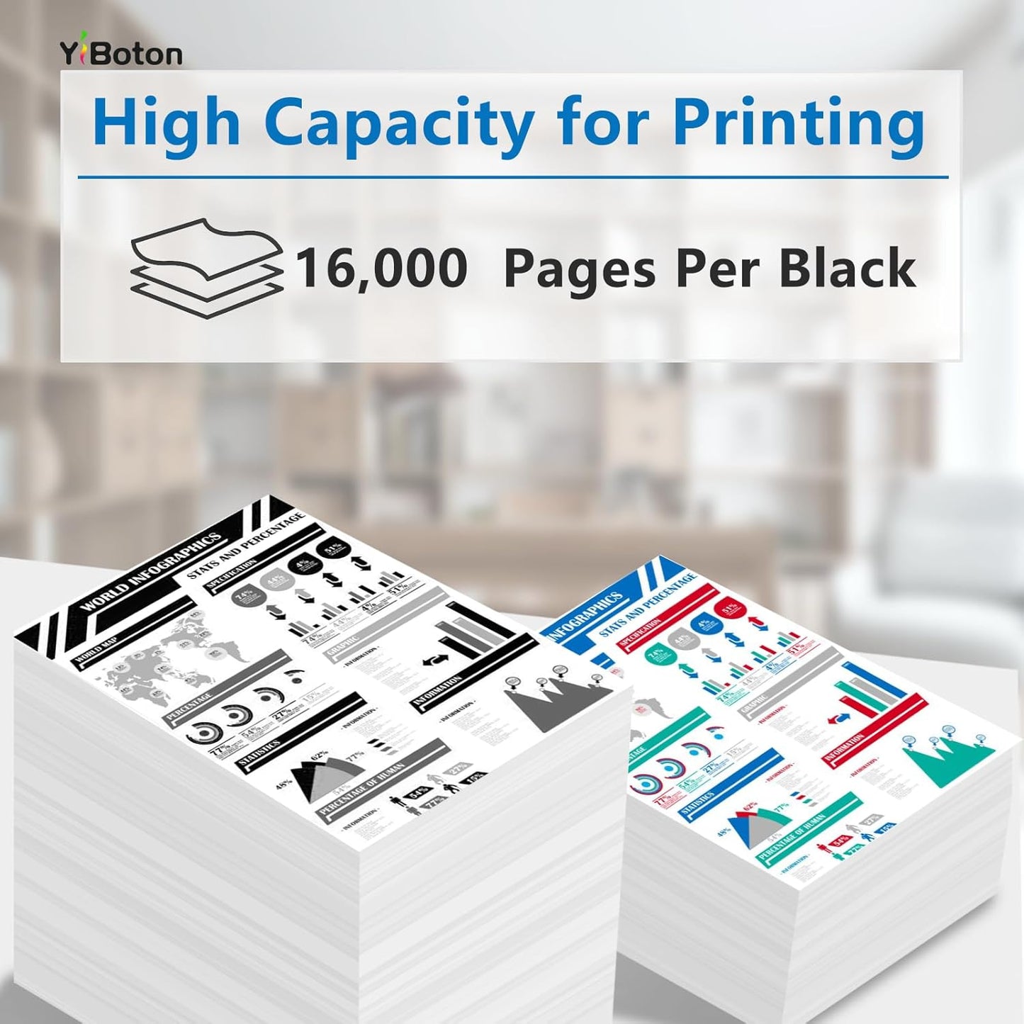 MX-C51T MX-C51TB Black Extra High Capacity Toner Cartridge Compatible with MX-C507P Printer (1 Pack)