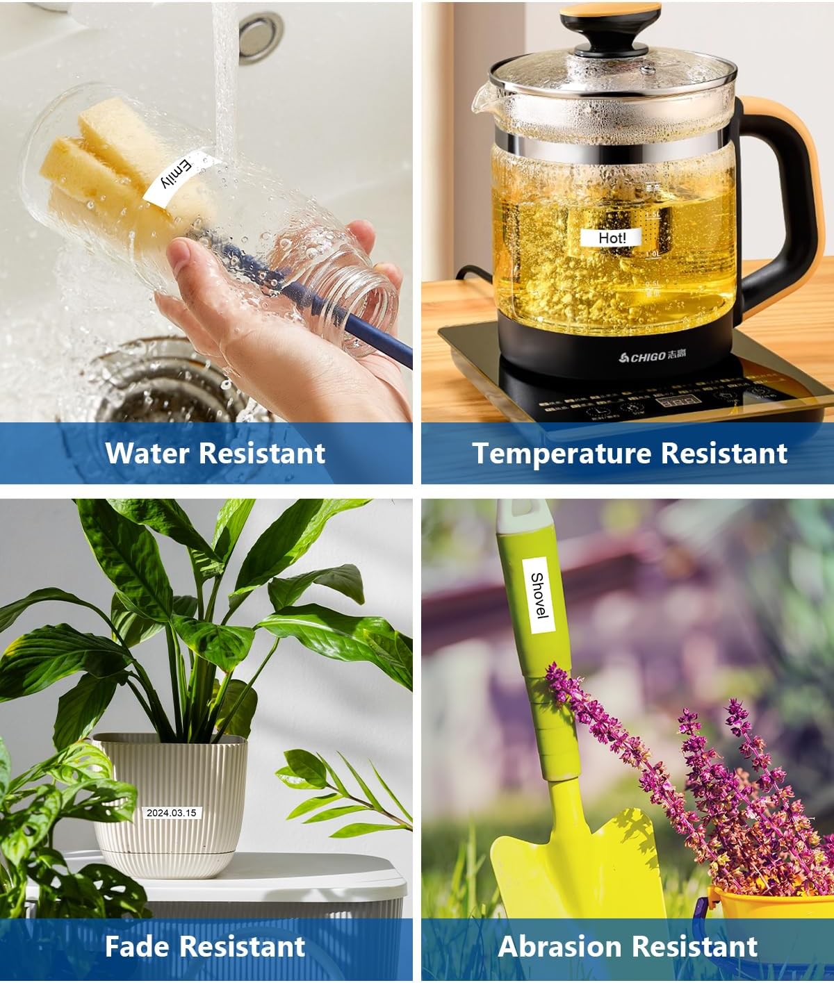 3-Pack Tze 12mm 0.47 Inch Laminated White on Black Compatible with P Touch Label Tape TZ TZe-335 TZe335 Refills for Ptouch PT-H110 D200 D210 D220 D400 PT-D600 Label Maker