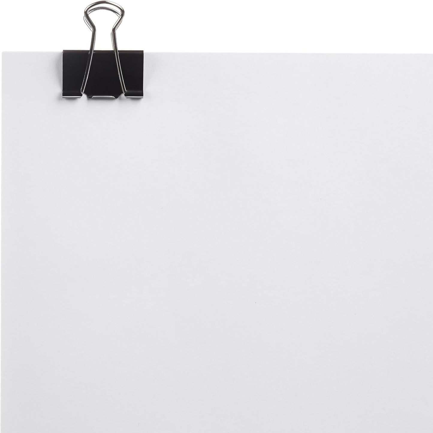 Amazon Basics Binder Paper Clips, Medium Clip (Small Box), 24 Count, 2 Pack of 12, Black