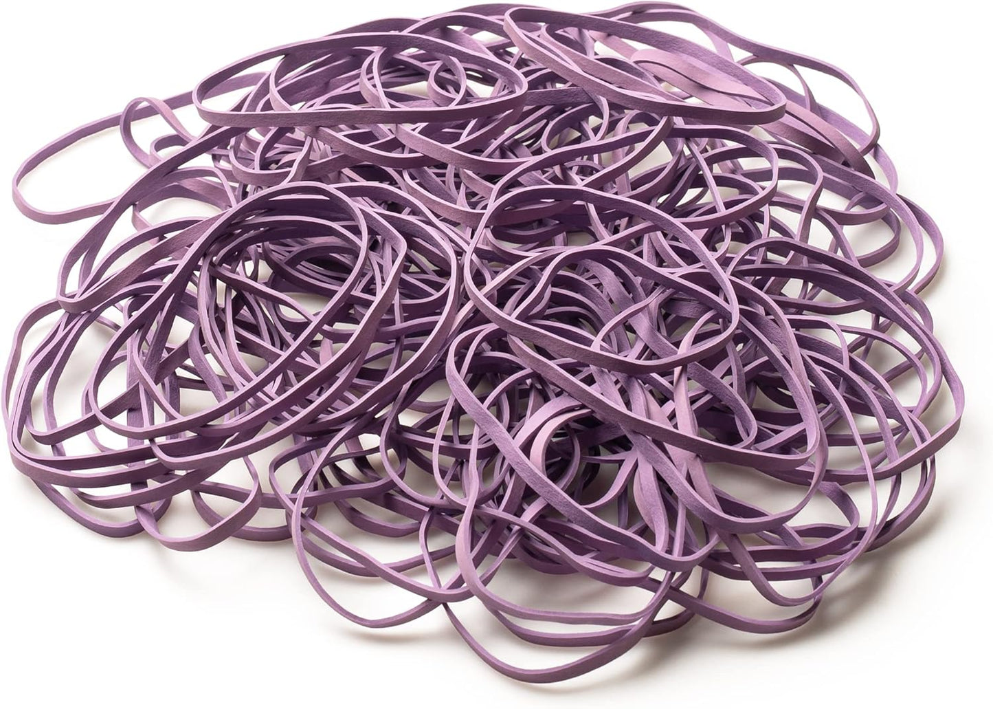 PlasticMill Lavender Rubber Bands Size 33 (3 1/2" x 1/8") - #33 Colored Rubber Bands Office Supplies - Strong, Elastic Bands for Crafts, Balloon Garland, Cash, File Folders (100-Pack)