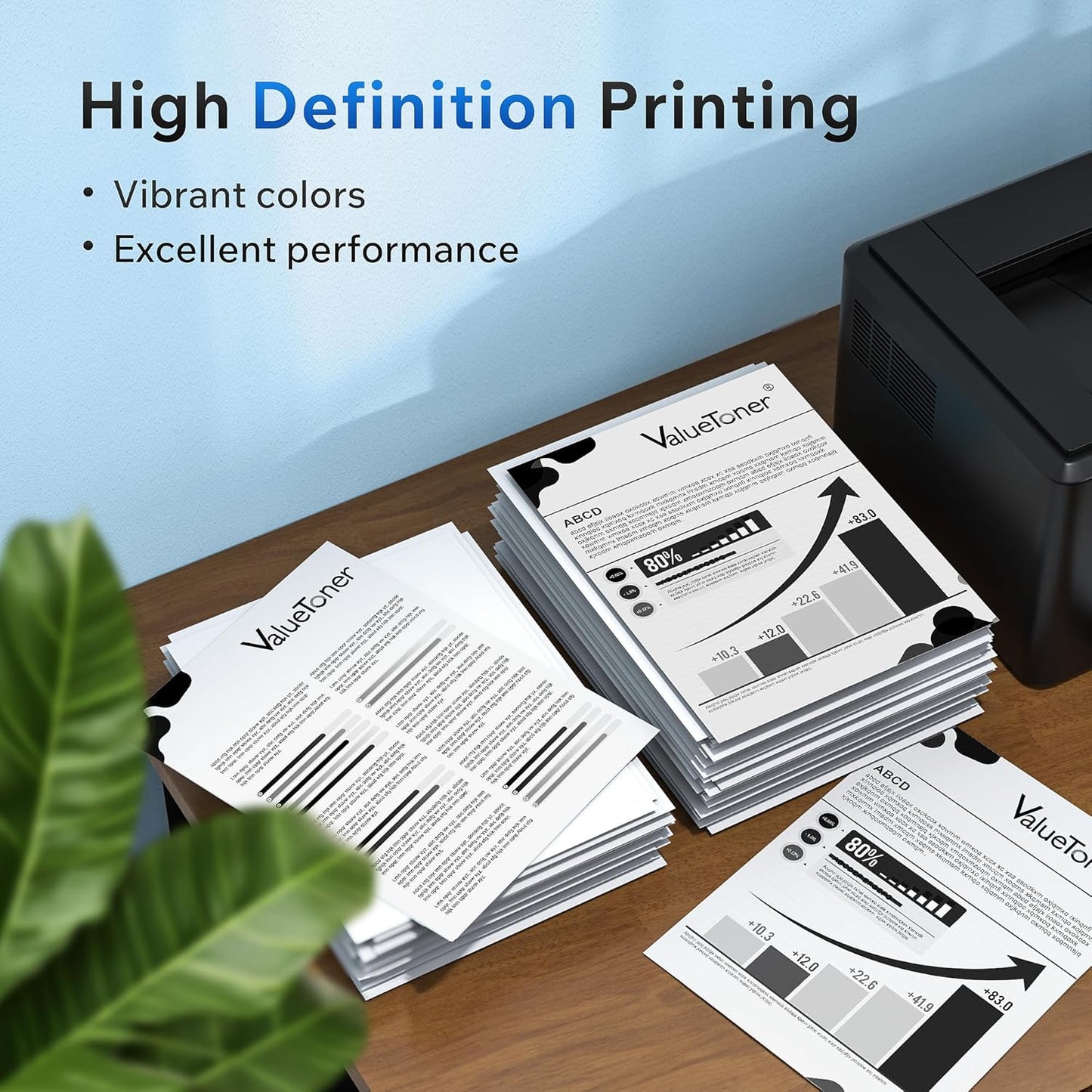 Valuetoner Compatible Toner Cartridge Replacement for HP 35A CB435A for P1006, P1009, P1002, P1003, P1004, P1005 Laser Printer (Black, 4 Pack)