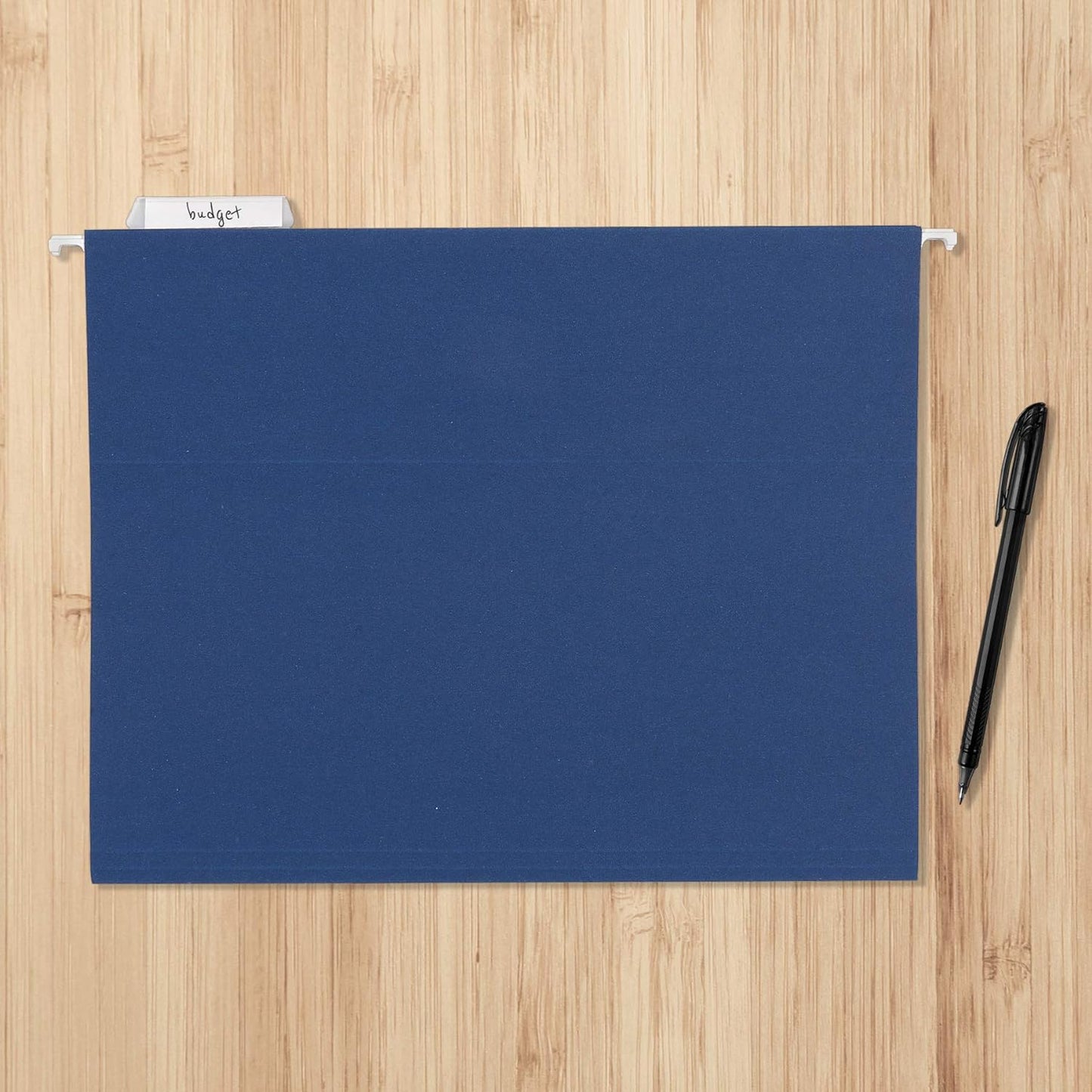 Amazon Basics Hanging File Folders, Sturdy, Letter Size, 25-Pack, Assorted Jewel-tone Colors
