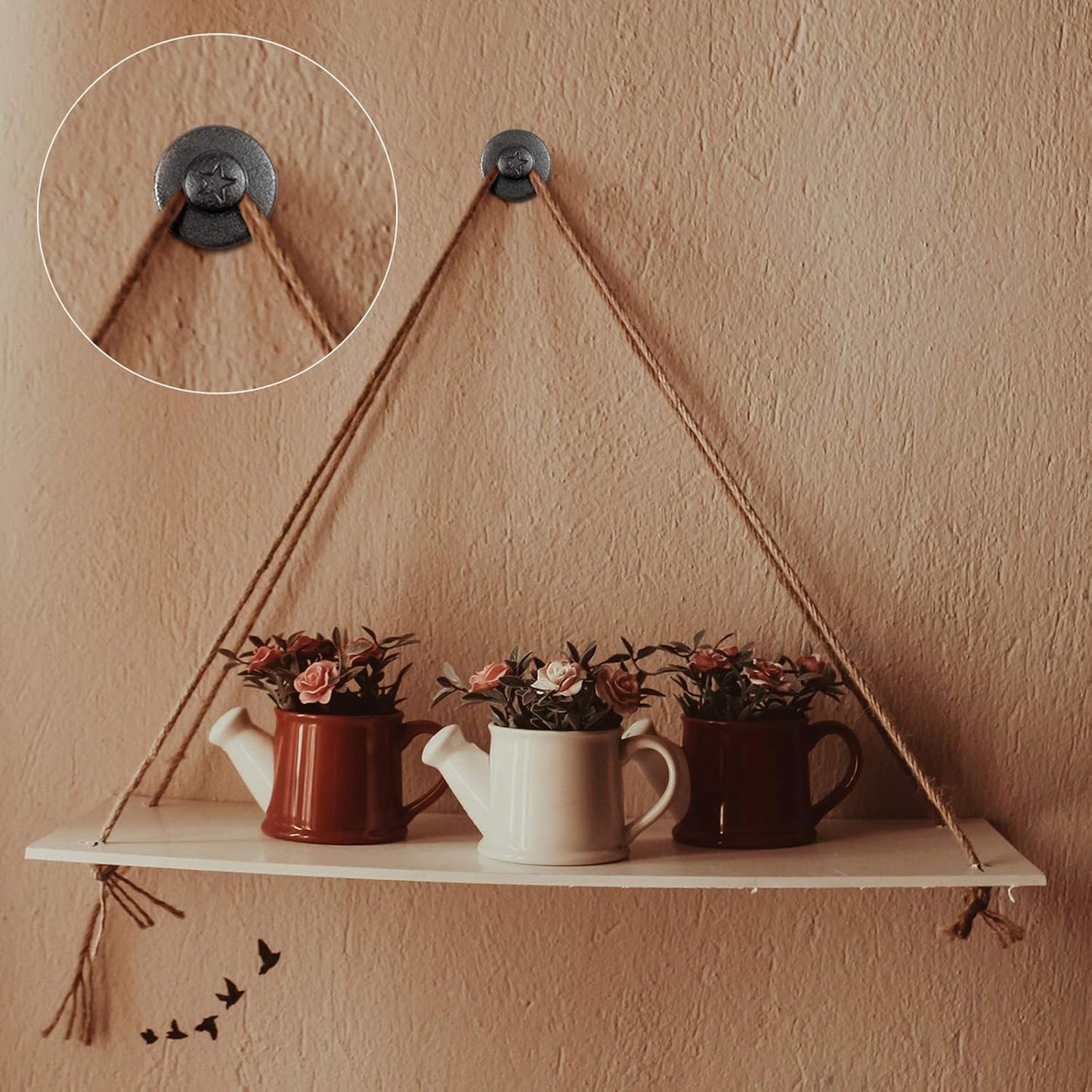 Push Pins Picture Hangers Double Headed Thumb Tacks Wall Hooks for Wall Hangings Picture Hangers Nails Small Photo Hanging Hook Pins for Home Office Photo Decor(Black,25 Pieces)