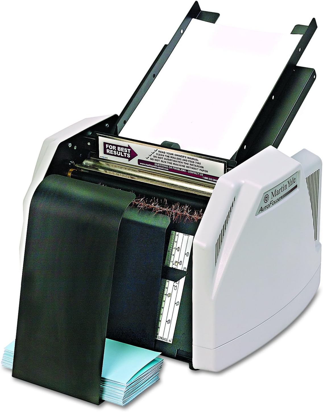 Martin Yale 1501X Automatic Paper Folder, Operates at a Speed of up to 7,500 Sheets per Hour, 150 Sheets Feed Table capacity, Up to 3 Sheets Manual Paper Feed,Grey