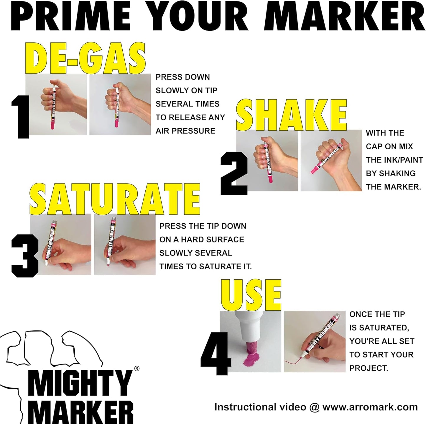 IM-27 Ink Marker, 2.3mm Medium Tip, Alcohol-Based Quick-Dry Permanent Ink, Waterproof, Safe for Most Surfaces, Clip Cap, 6 Bonus Tips, Valve Action, 10ml, 6 Pack (Blue)