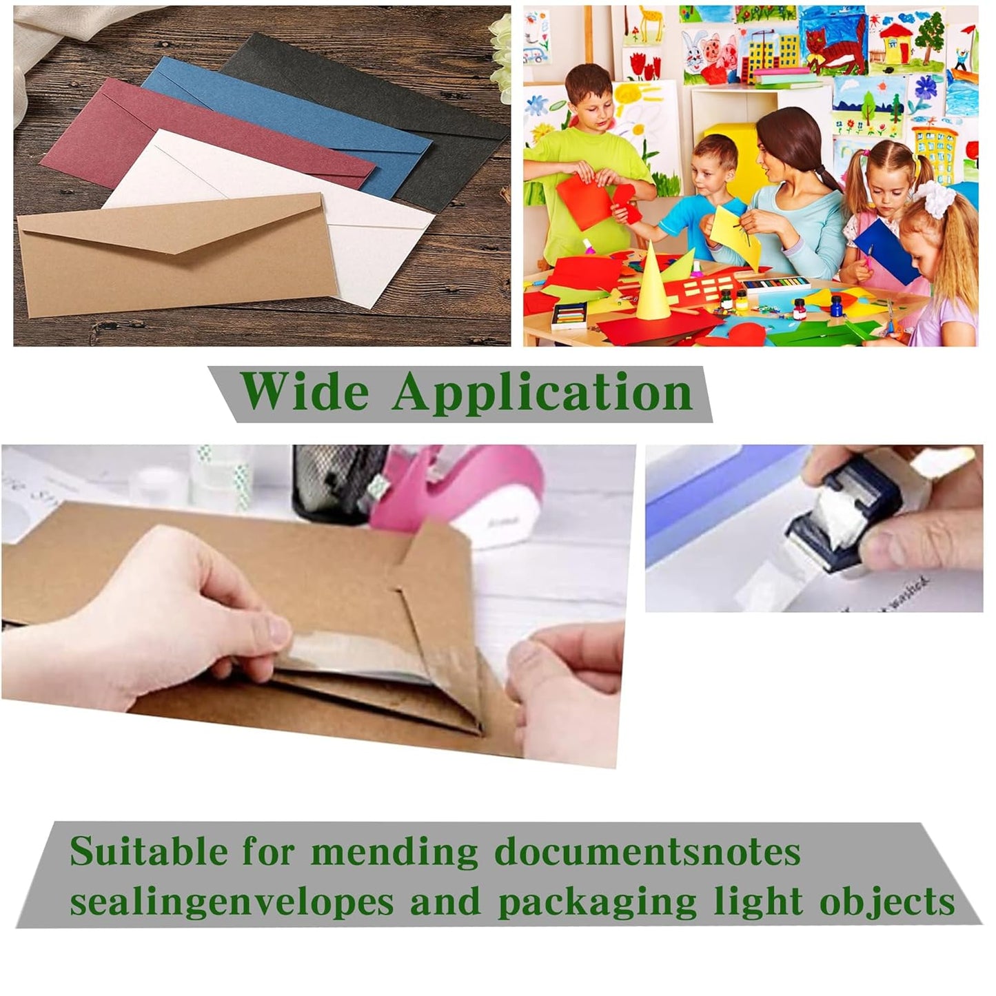 48 Rolls Transparent Tape Refills Rolls Each Rol 1 inch Corel 3/4 x 900 Inches,for School,Office, Home.
