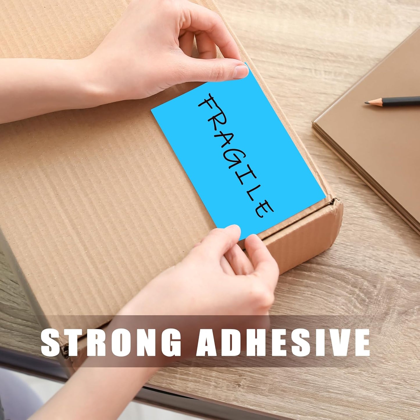 3 x 5 Inch 250Pcs Rectangle Color Coding Stickers,Strong Adhesion Easy to Write Label for Moving,Box Organization,Inventory,Business,Sky-Blue