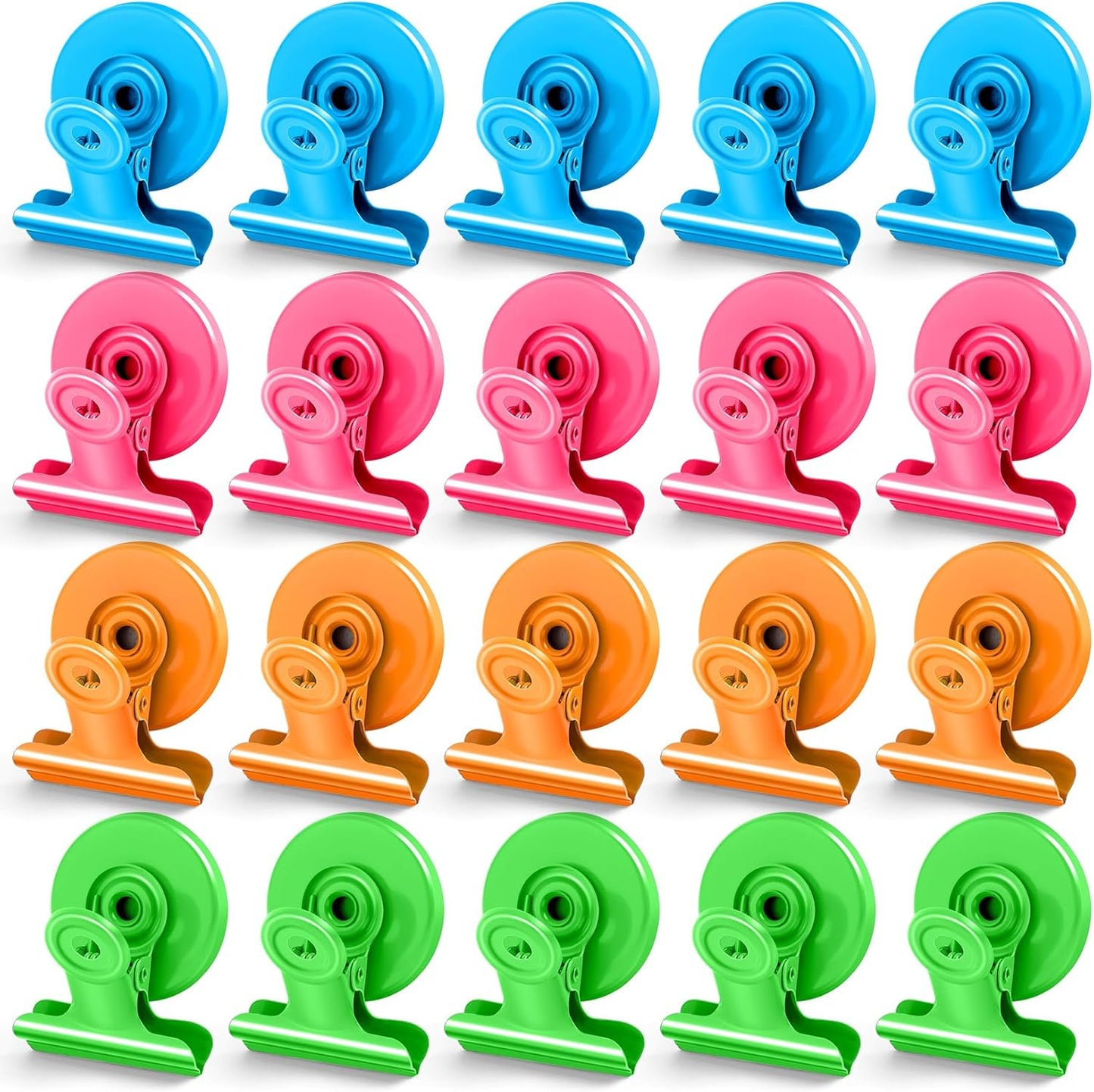 20 Pack Refrigerator Magnetic Clips, Fridge Magnet Whiteboard Manget Heavy Duty, Teacher Classroom Must Haves, Strong Refrigerator Magnet Clips for Whiteboard, Locker Accessories, Fridge