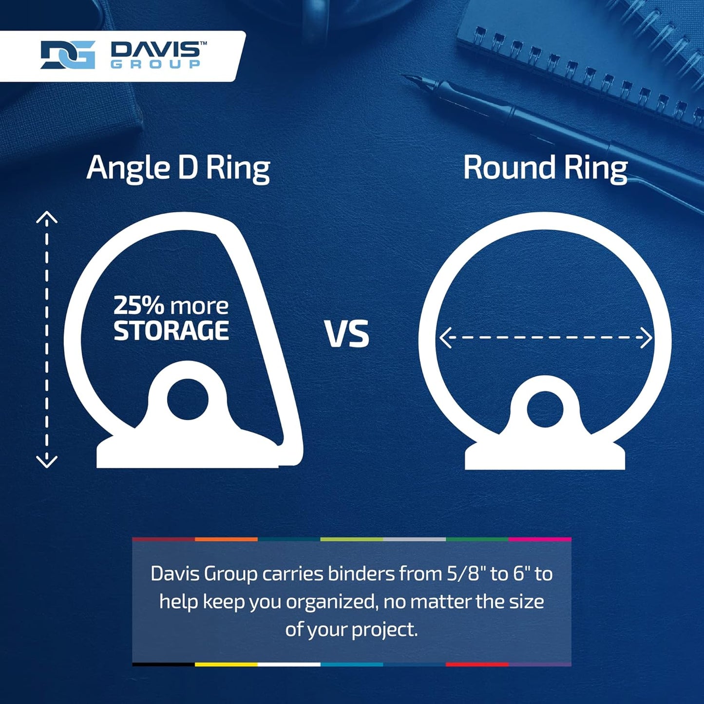 Easyview Premium 3-Ring Binders with Clear-View Covers and Round Rings, Binders for School or Office, 2 Inch, Pack of 6, Purple