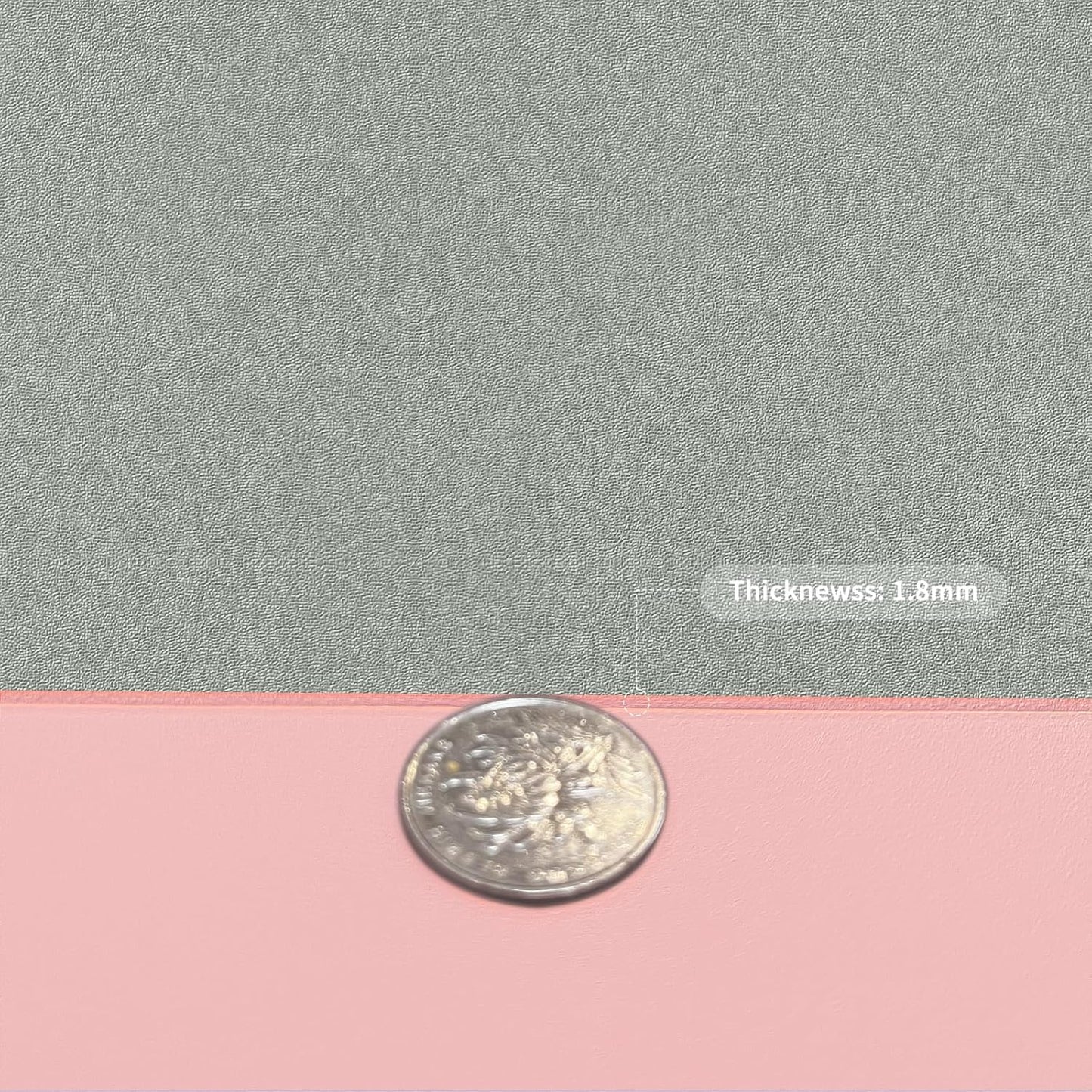 Leather Table Cover,1.8mm Thick,30x48 Inch Desk Cover,Large Desk Mat,Table Protector,Table Cover Protector,Desk Top Cover,Table Tops Cut to Size(Pink+Silvery,30x48)