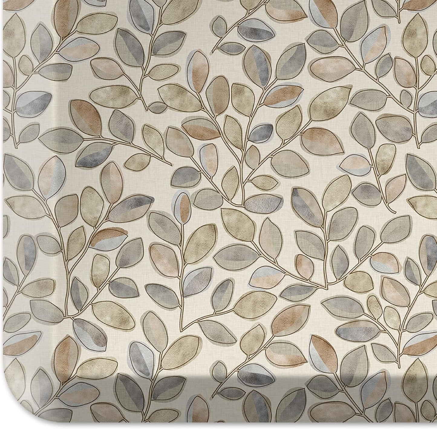 GelPro Designer Comfort Cushioned Anti-Fatigue Standing Kitchen Floor Mat, Padded Stain-Resistant, Waterproof, Non-Slip Comfort Padded Desk/Office Mat, Orchard Almond Kitchen Mat 20x72