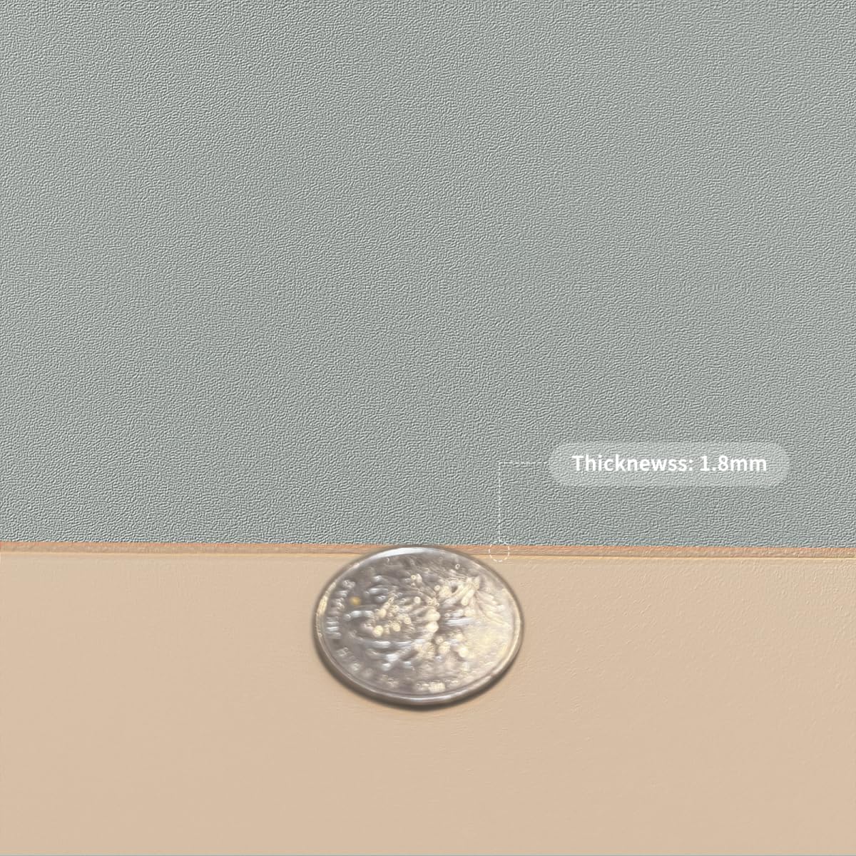 Leather Table Pad,1.8mm Thick,40x90 Inch,Dining Table Pad,Table Pads for Dining Room Table Rectangular,Table Pads for Dining Room Table,Dining Table Cover(Light Brown+Gray,40x90)