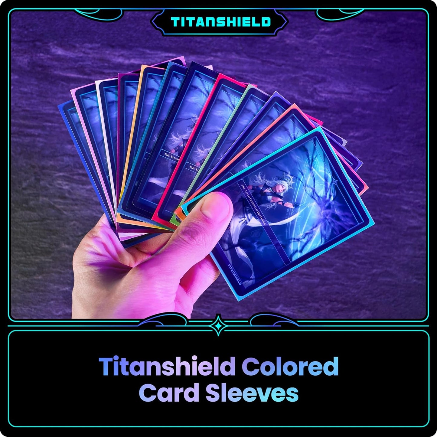 TitanShield (150 Sleeves/Green Standard Size Board Game Trading Card Sleeves Deck Protector Compatible with Pokemon and Magic The Gathering MTG
