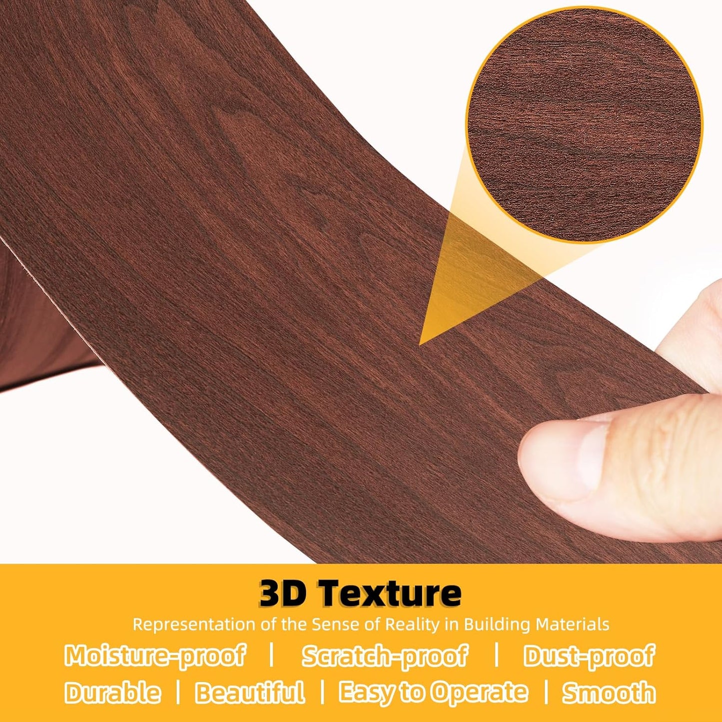 GSCIT Club Wood Grain Repair Tape, 2.4 inch X 250ft Self Adhesive Cherry Grain Repair Patch for Tables, Chairs, Baseboards, Doors, Windows, Floors, Handicraft DIY.