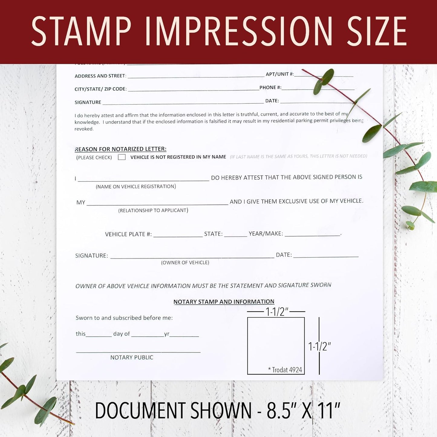 Arizona Round Notary Stamp | Official State Notary Stamp | Official Seals | Meets State Specifications (Arizona, Round Stamp)