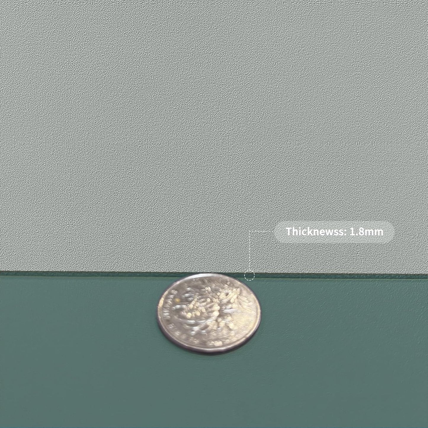 Leather Table Cover,1.8mm Thick,30x60 Inch Desk Cover,Large Desk Mat,Table Protector,Table Cover Protector,Dining Table Cover Protector,XL Desk Mat(Aqua Blue+Gray,30x60)