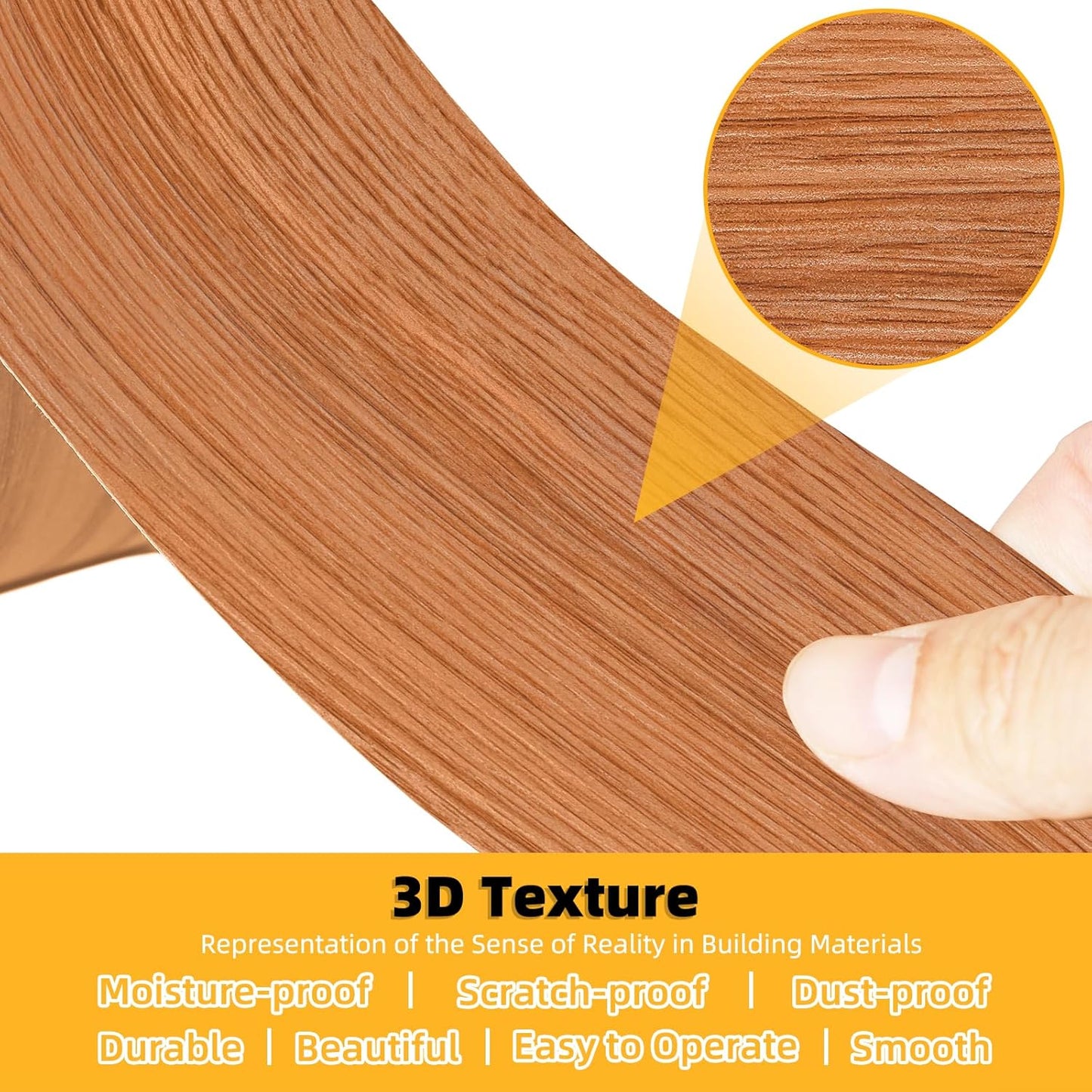 GSCIT Club Wood Grain Repair Tape, 2.4 inch X 250ft Self Adhesive Red Oak Grain Repair Patch for Tables, Chairs, Baseboards, Doors, Windows, Floors, Handicraft DIY.