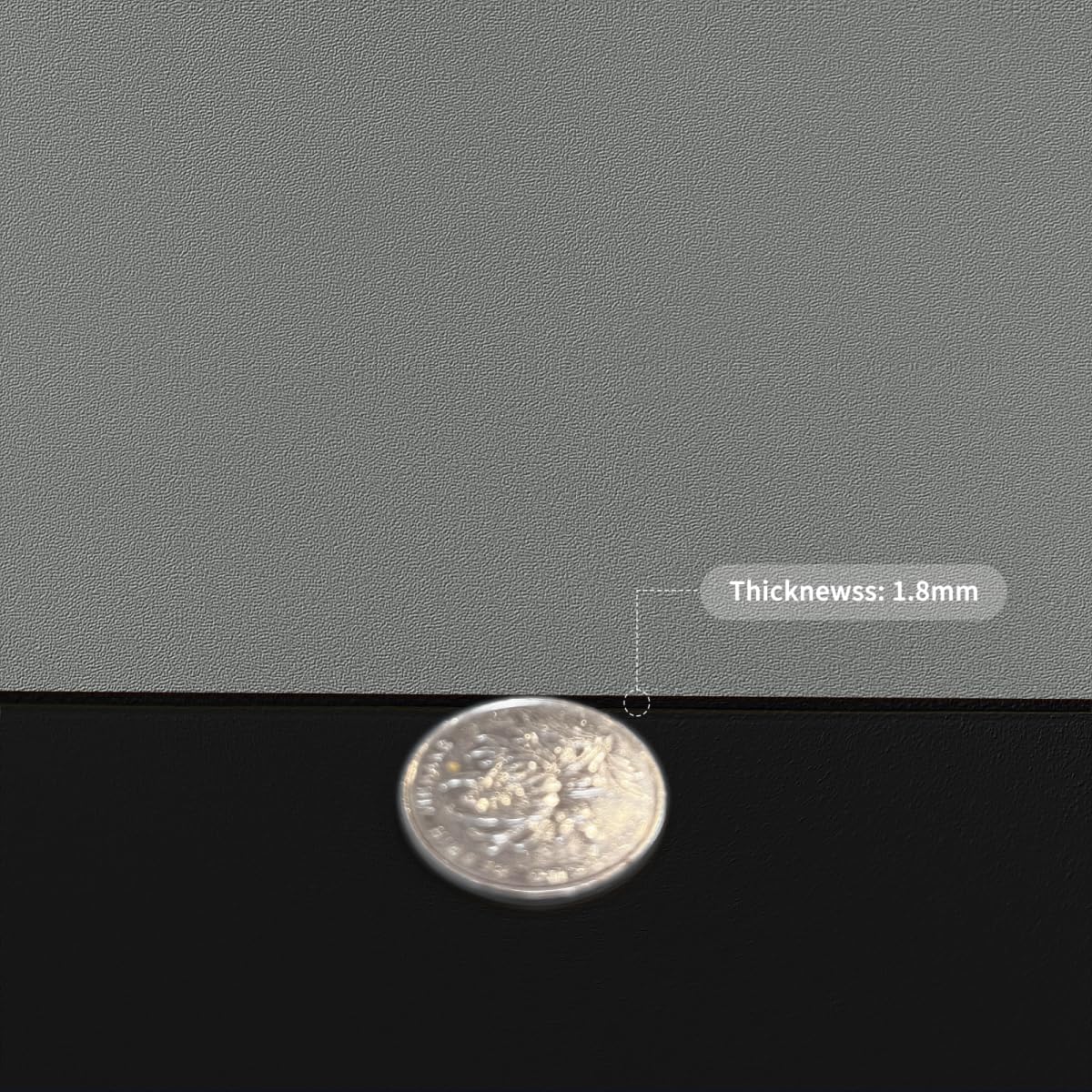 Table Protector for Dining Room Table - Can Be Used On Both Sides Waterproof and Easy to Clean Good Flatness Used for Dining Table(Black+Gray 54x54)