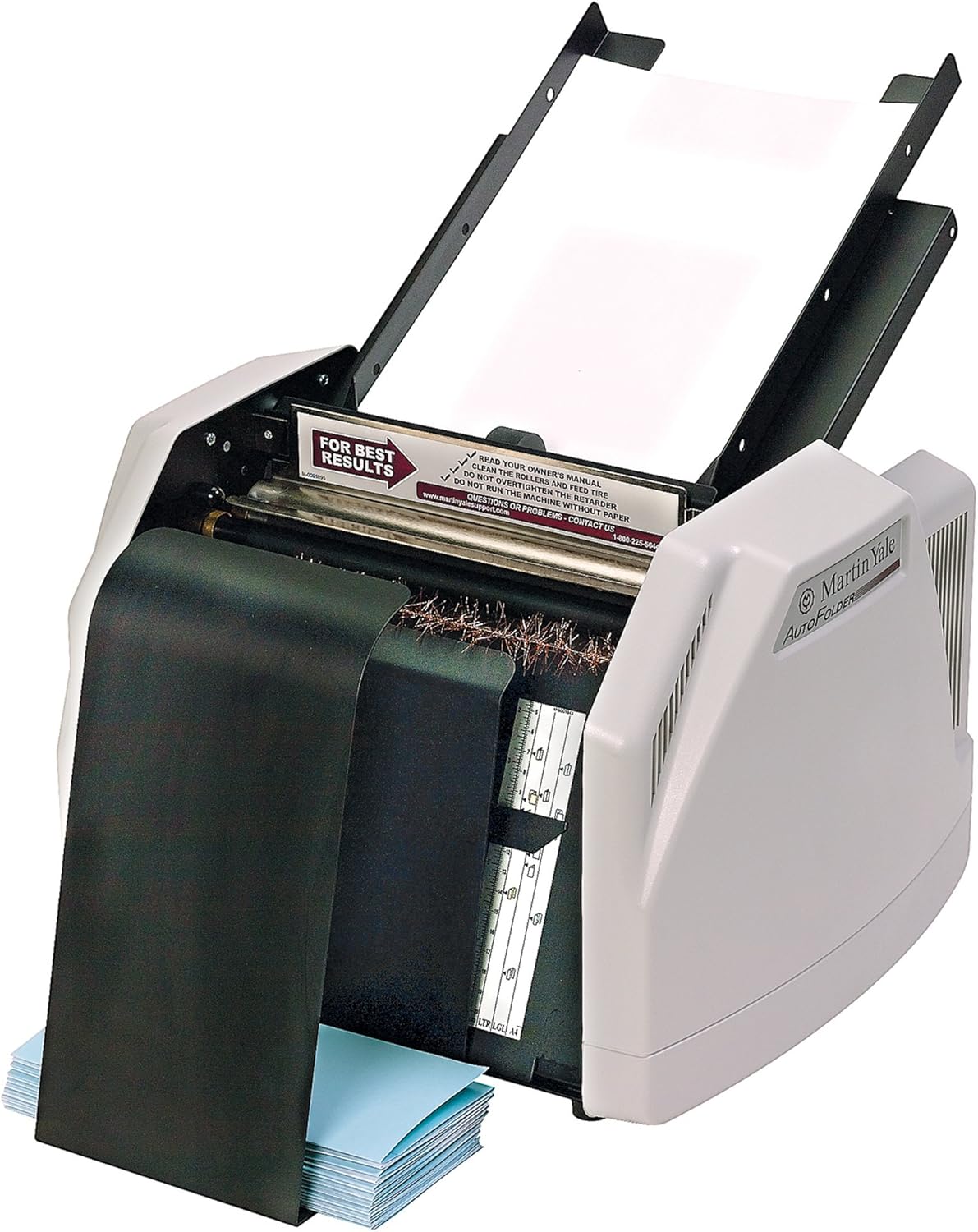 Martin Yale 1501X Automatic Paper Folder, Operates at a Speed of up to 7,500 Sheets per Hour, 150 Sheets Feed Table capacity, Up to 3 Sheets Manual Paper Feed,Grey
