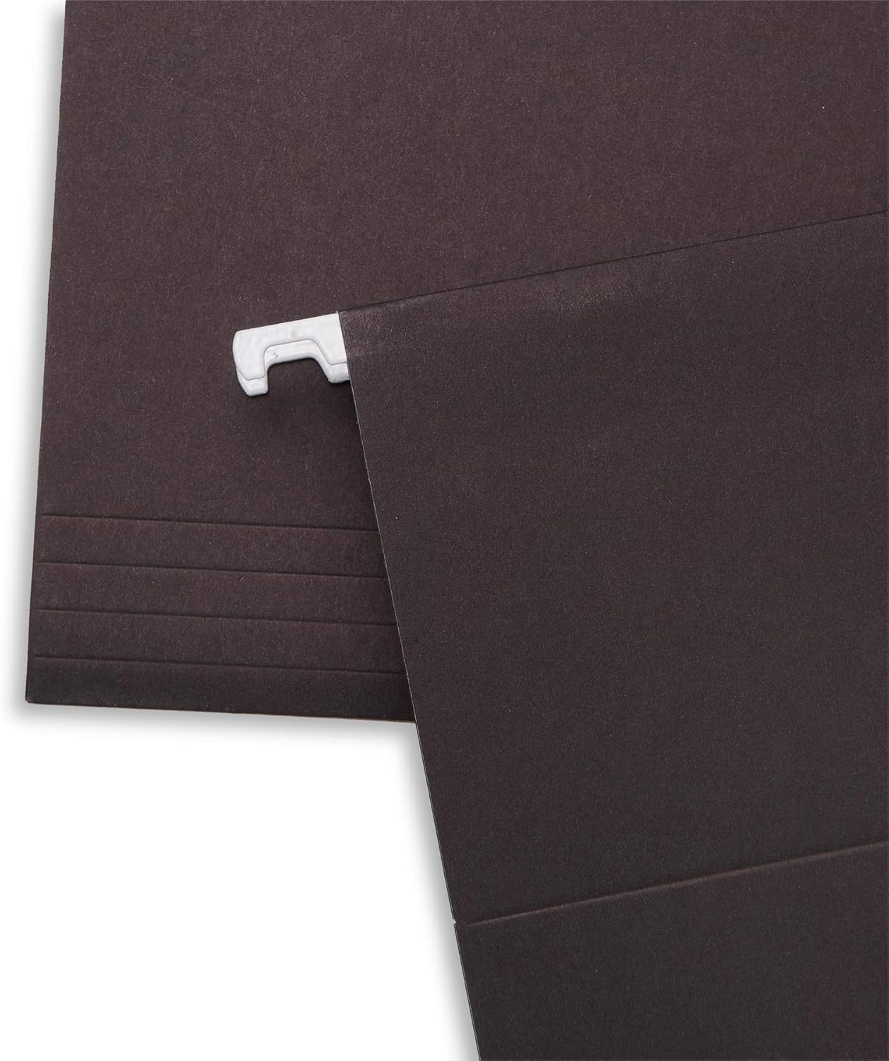 Blue Summit Supplies Hanging File Folders, 25 Reinforced Hang Folders, Designed for Home and Office Color Coded File Organization, Letter Size, Black, 25 Pack