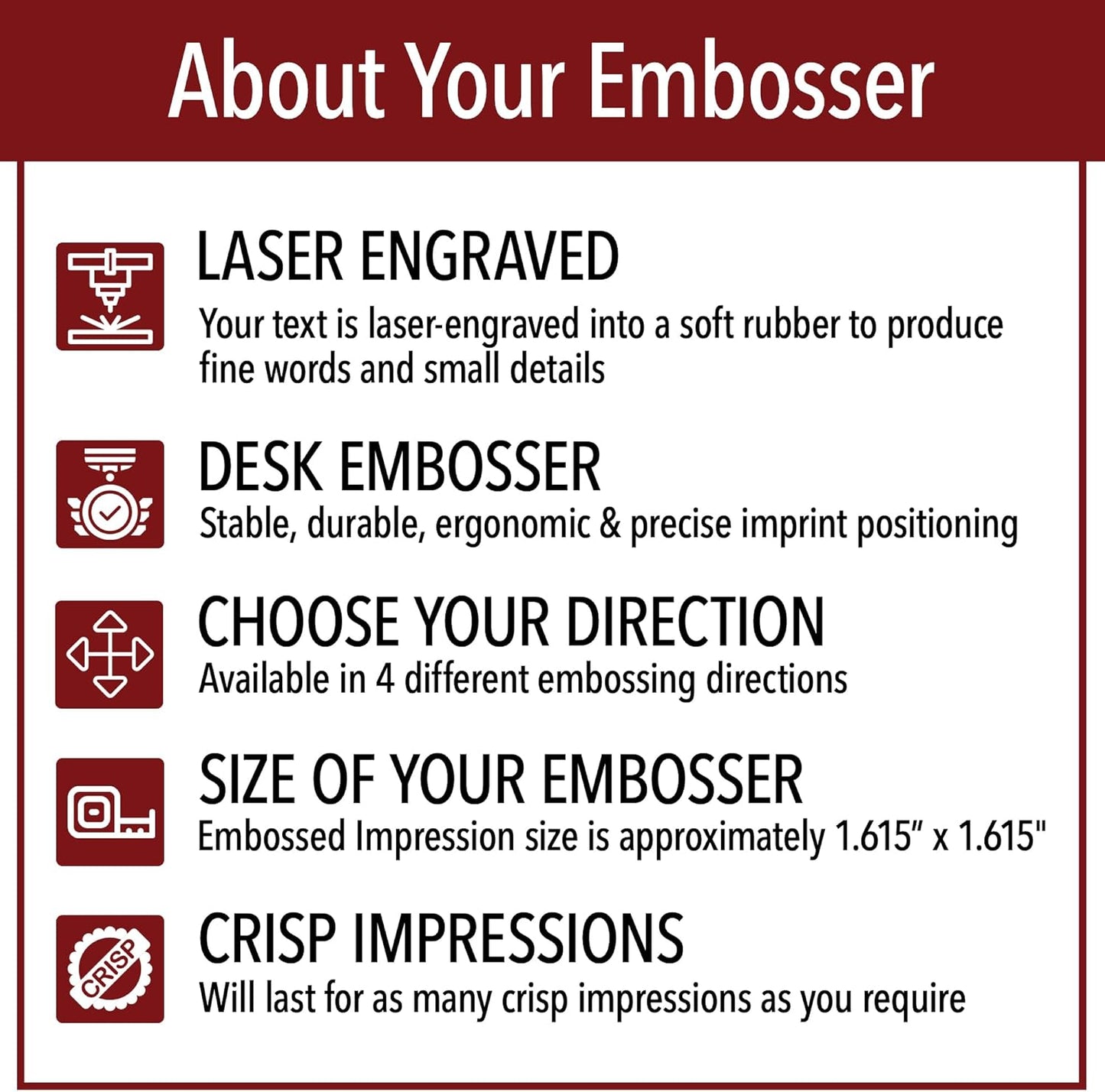 Oklahoma Round Notary Embosser | Official State Embosser | Official Seals | Meets State Specifications (Oklahoma, Round Embosser)