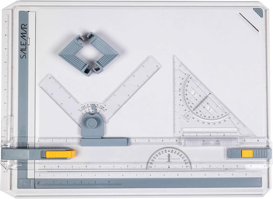 SALEMAR Inch Scale A3 Drafting Table Drawing Board Graphic Architectural Sketch Tool Set