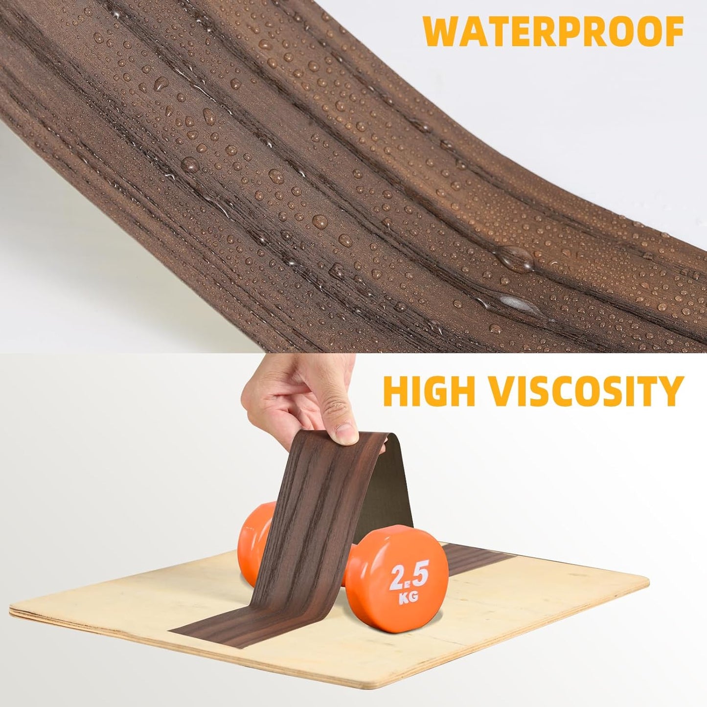 GSCIT Club Wood Grain Repair Tape, 2.4 inch X 15ft Self Adhesive Marble Grain Repair Patch for Tables, Chairs, Baseboards, Doors, Windows, Floors, Handicraft DIY.